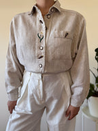 Camisa Vintage 100% Linho