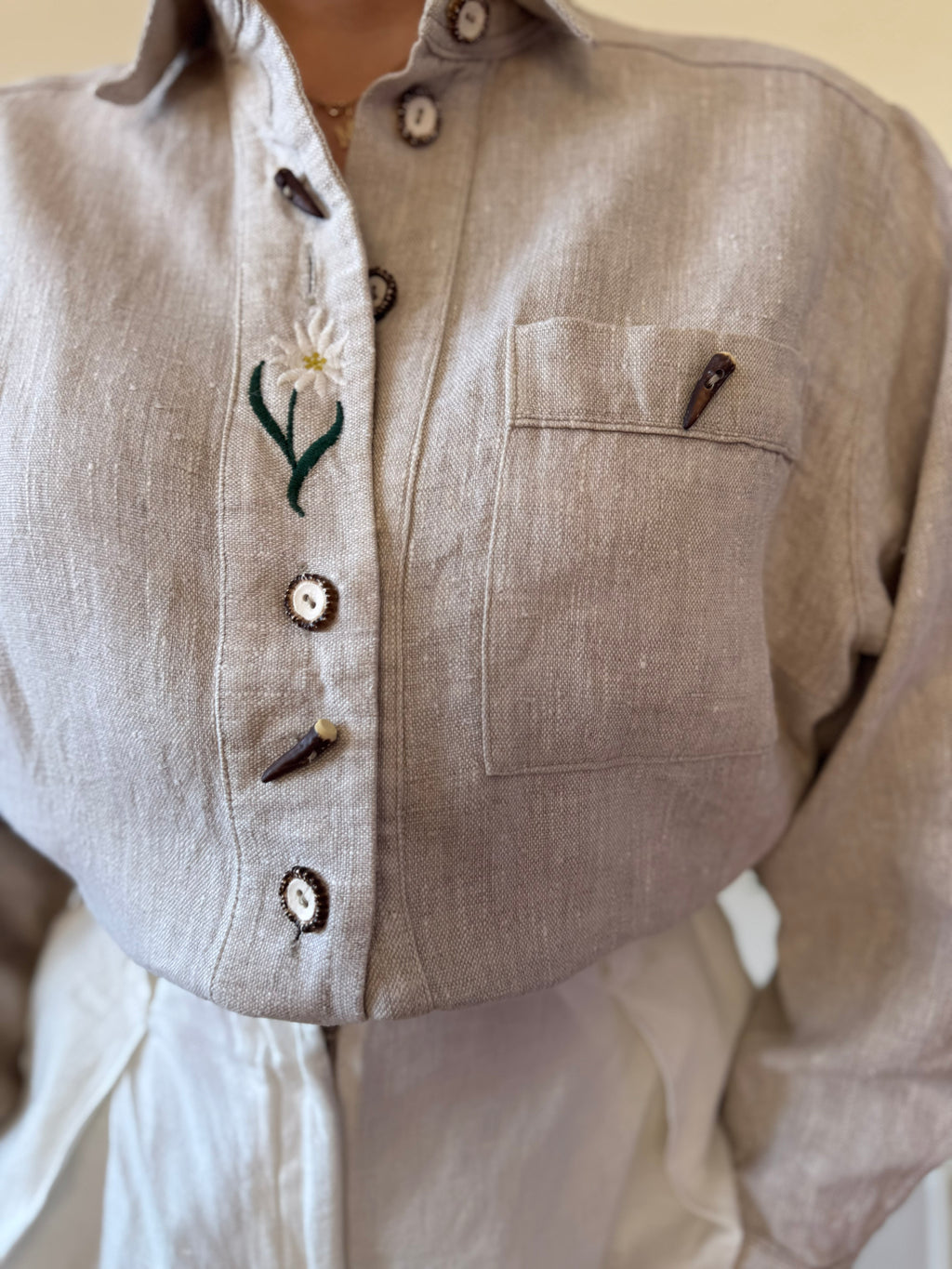 Camisa Vintage 100% Linho