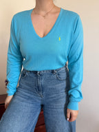Ralph Lauren V-Neck Sweater 100% Cotton