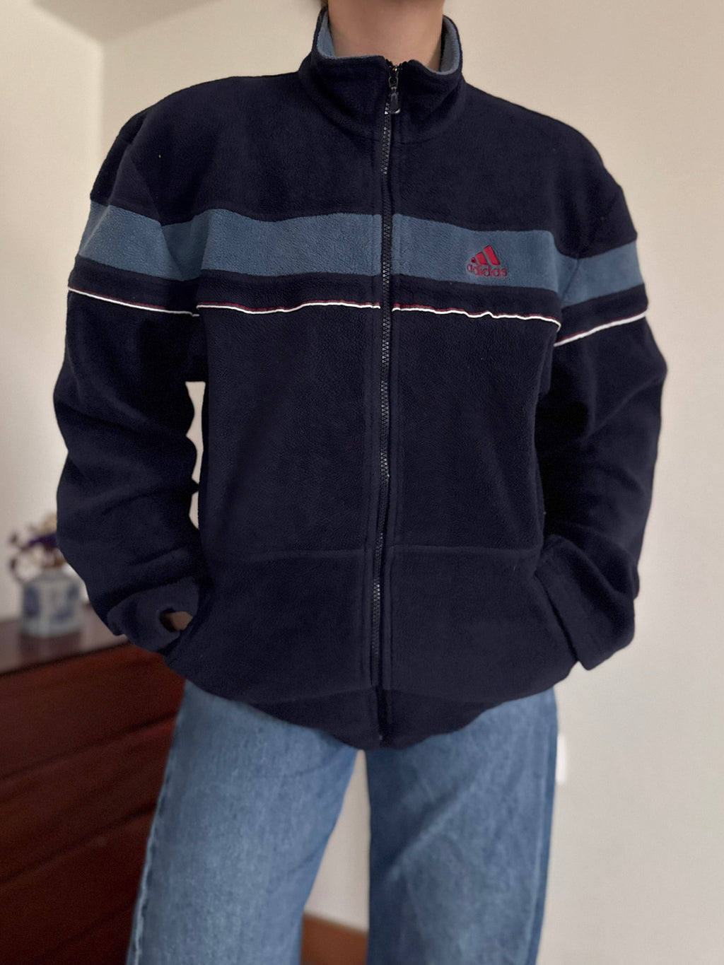 Adidas Fleece Full Zip Sweater