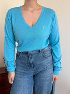 Ralph Lauren V-Neck Sweater 100% Cotton