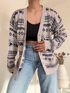 Vintage Cardigan 50% Algodão