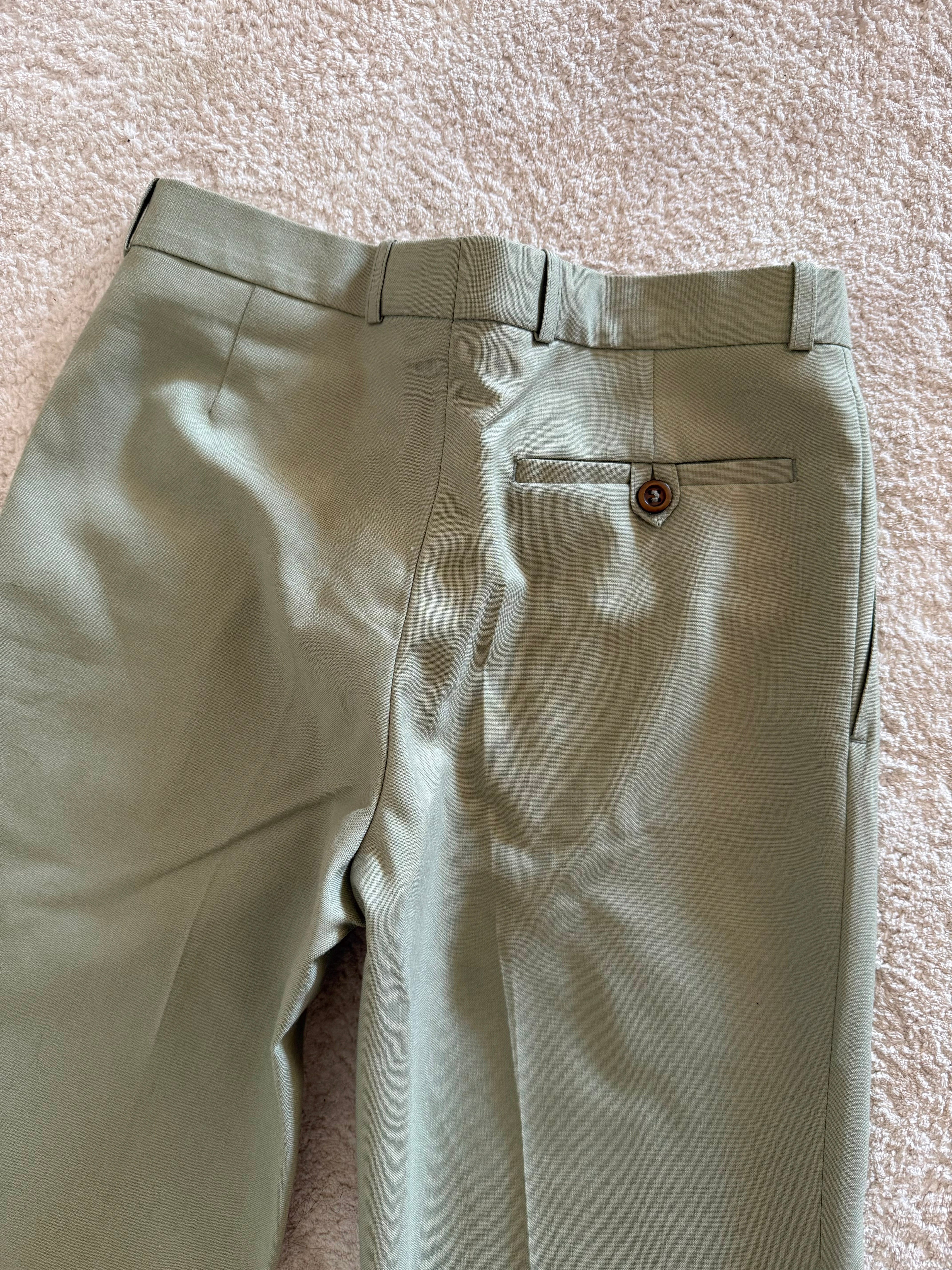 Calças Vintage Clássicas 45% Lã