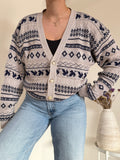 Vintage Cardigan 50% Algodão
