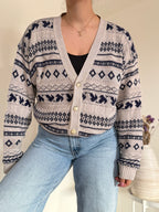 Vintage Cardigan 50% Algodão