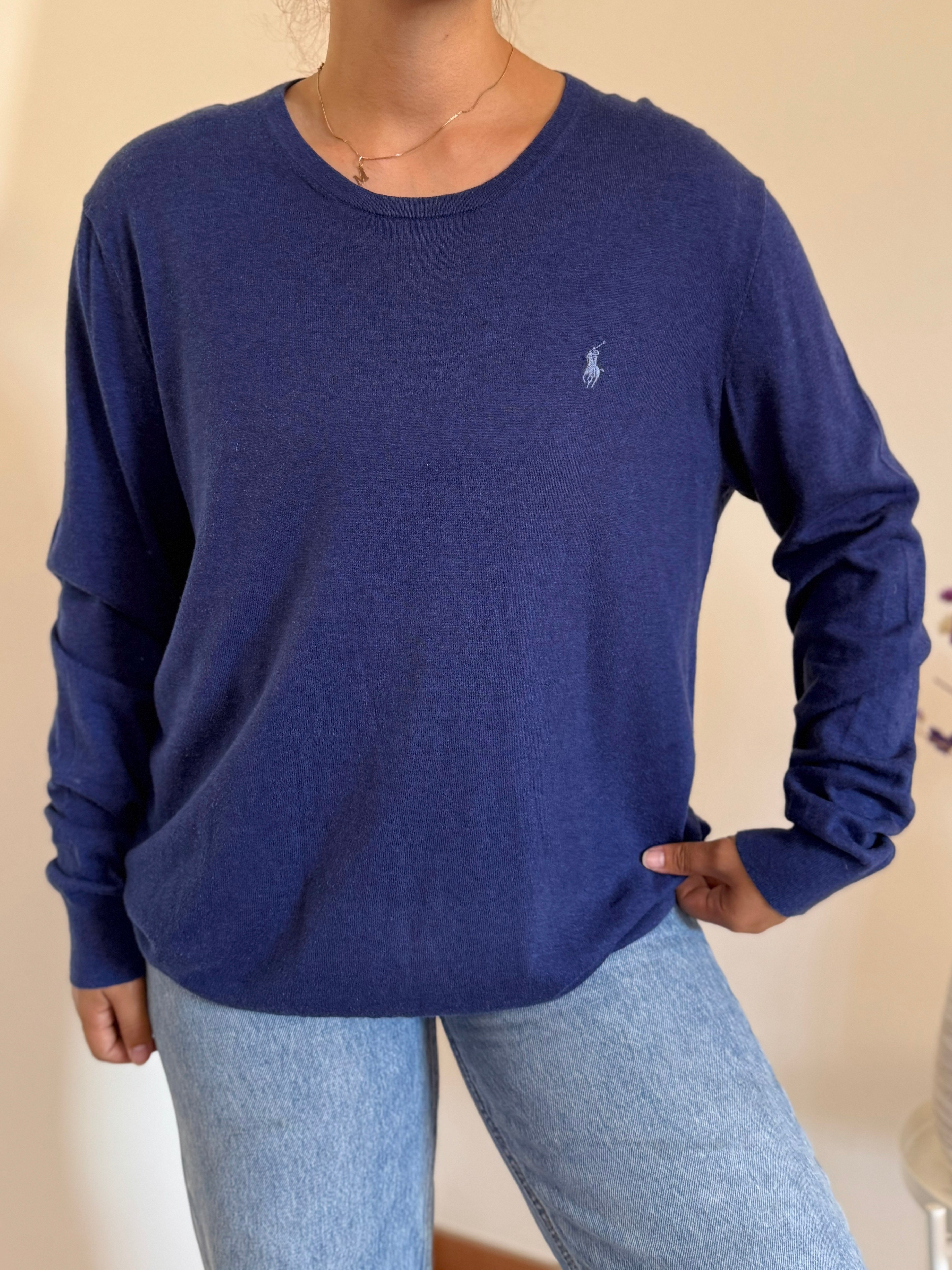 Ralph Lauren Round Neck Knit Sweater 15% Cachemira