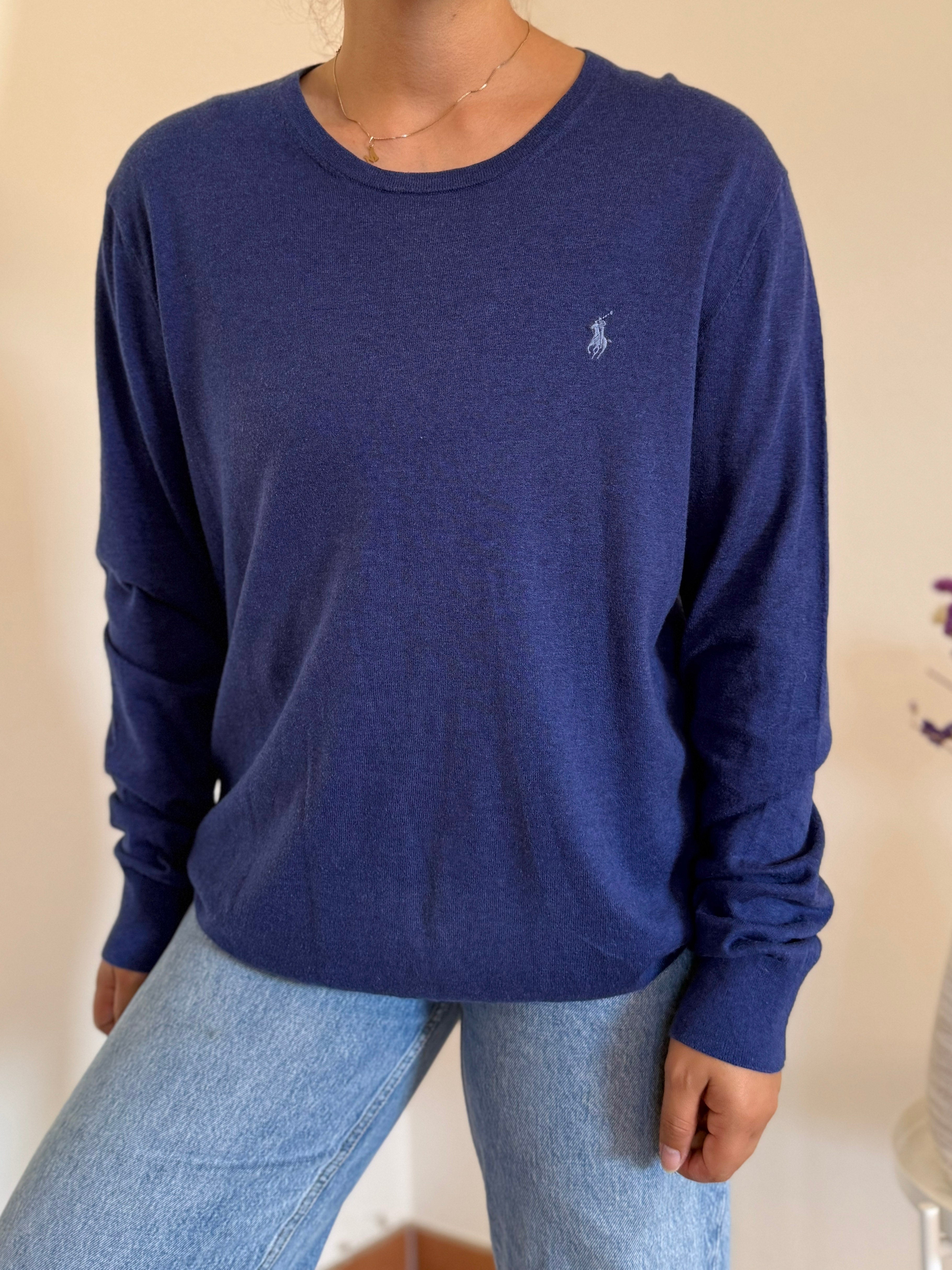Ralph Lauren Round Neck Knit Sweater 15% Cachemira