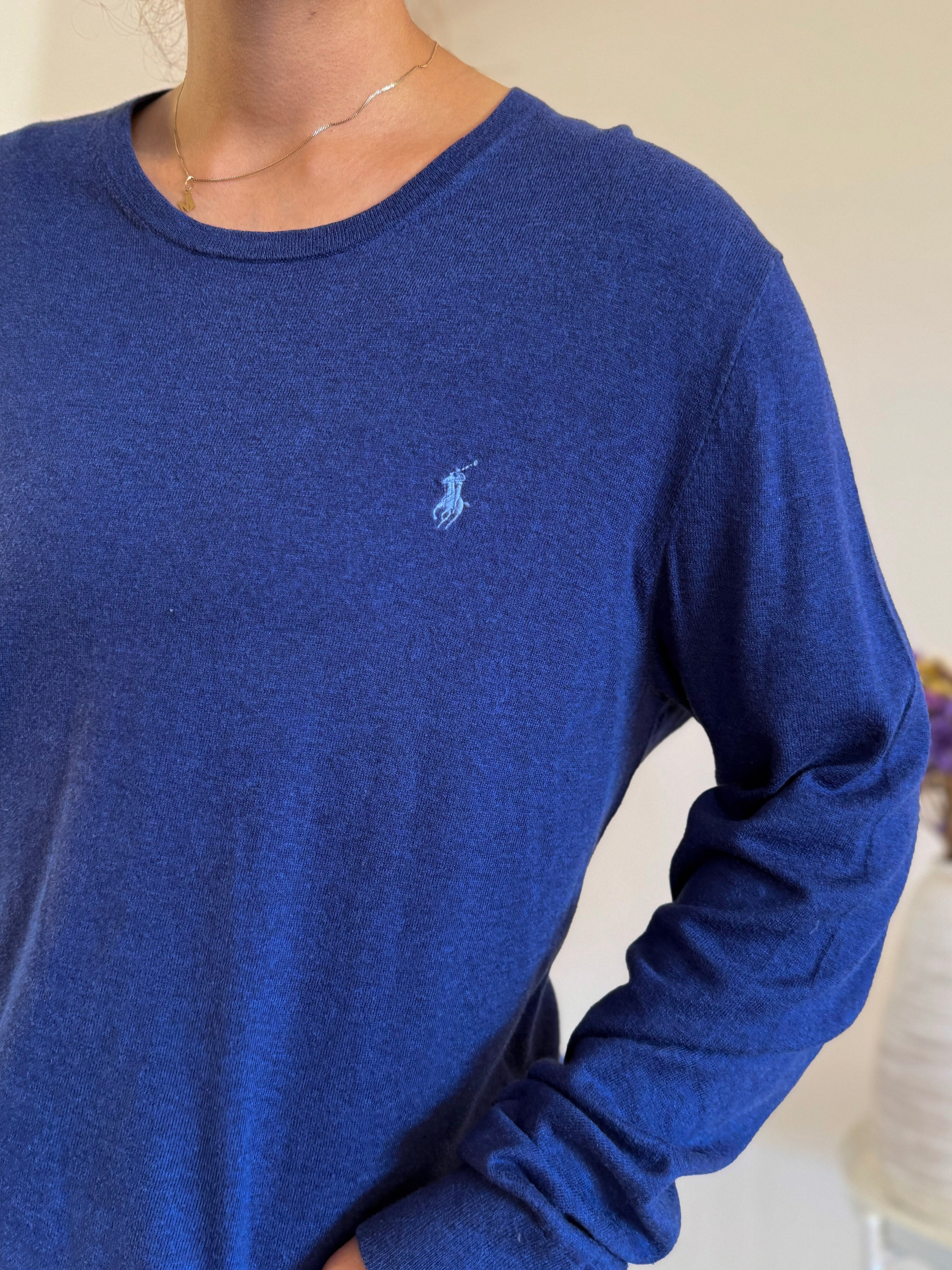 Ralph Lauren Round Neck Knit Sweater 15% Cachemira