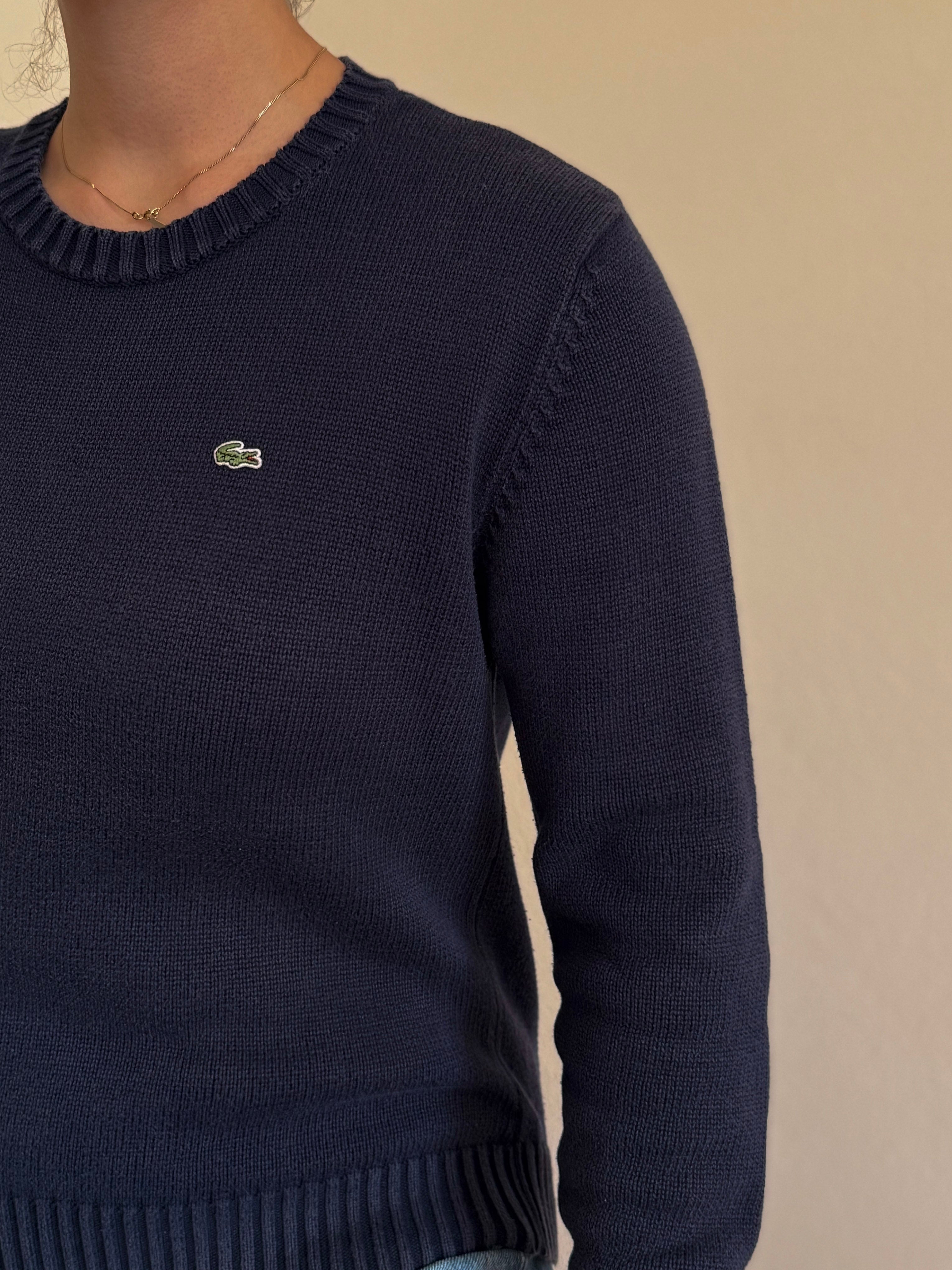 Lacoste Round Neck Knit Sweater 100% Cotton