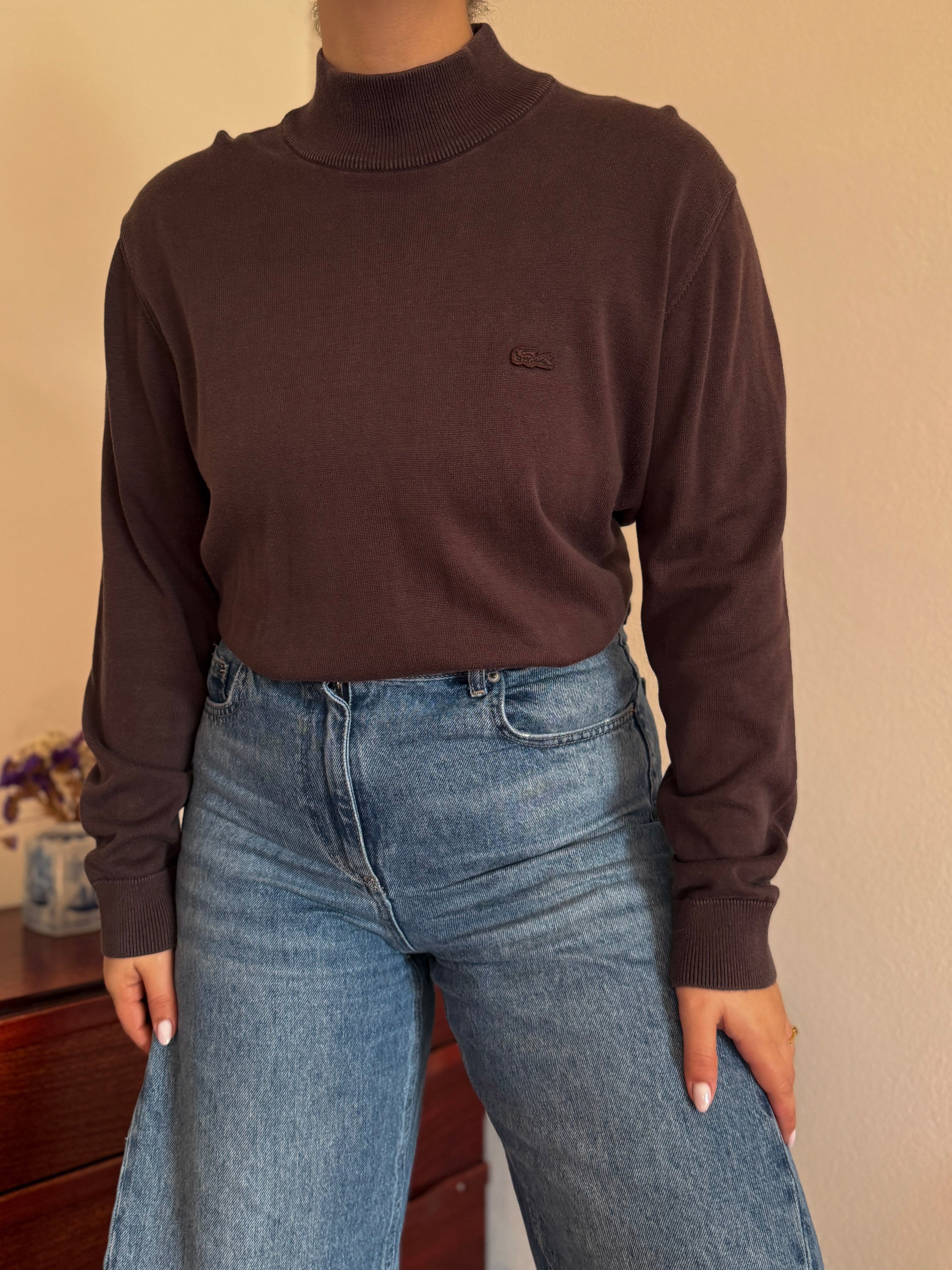 Lacoste High Neck Knit Sweater