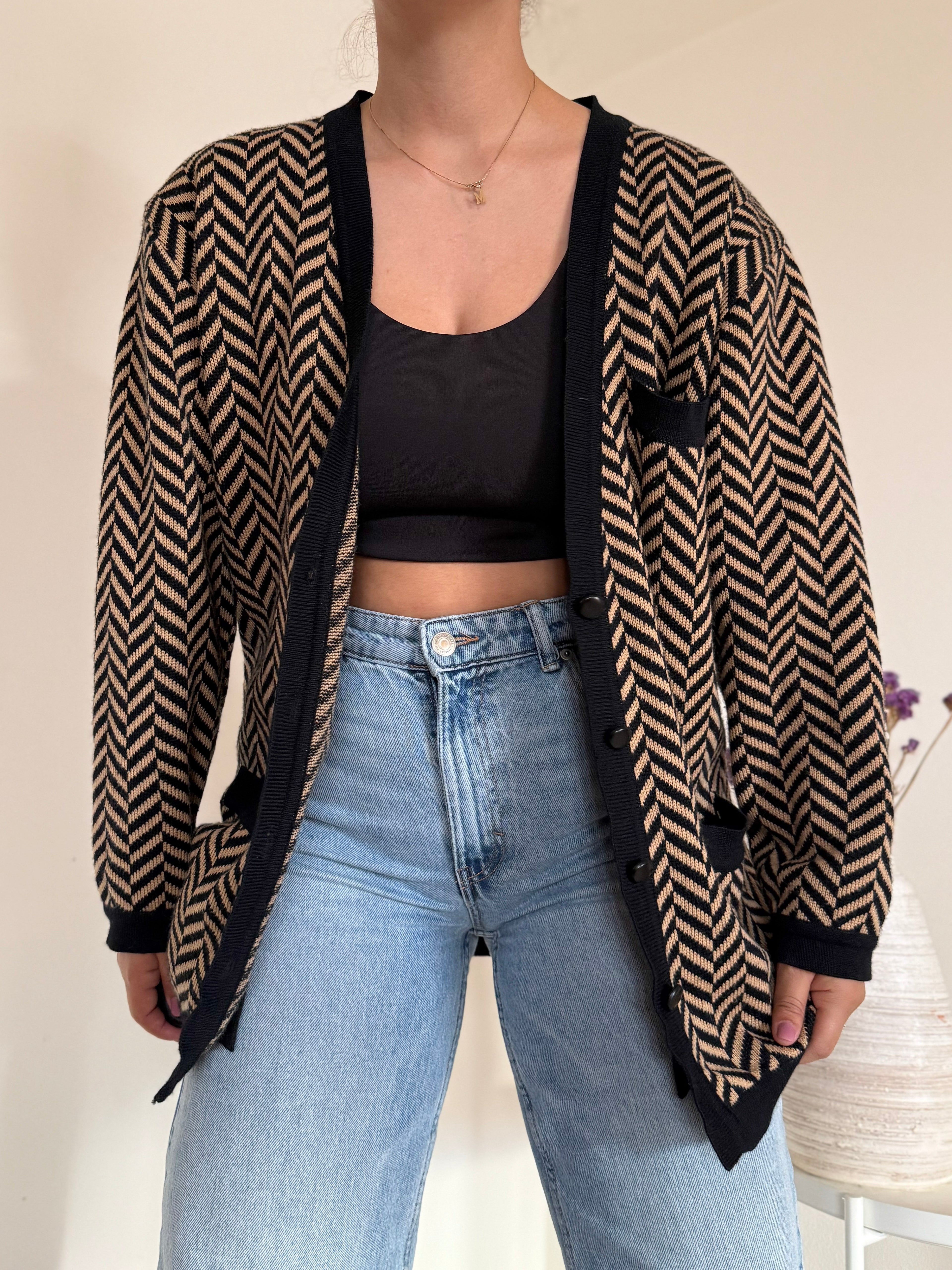 Vintage Cardigan 60% Lã