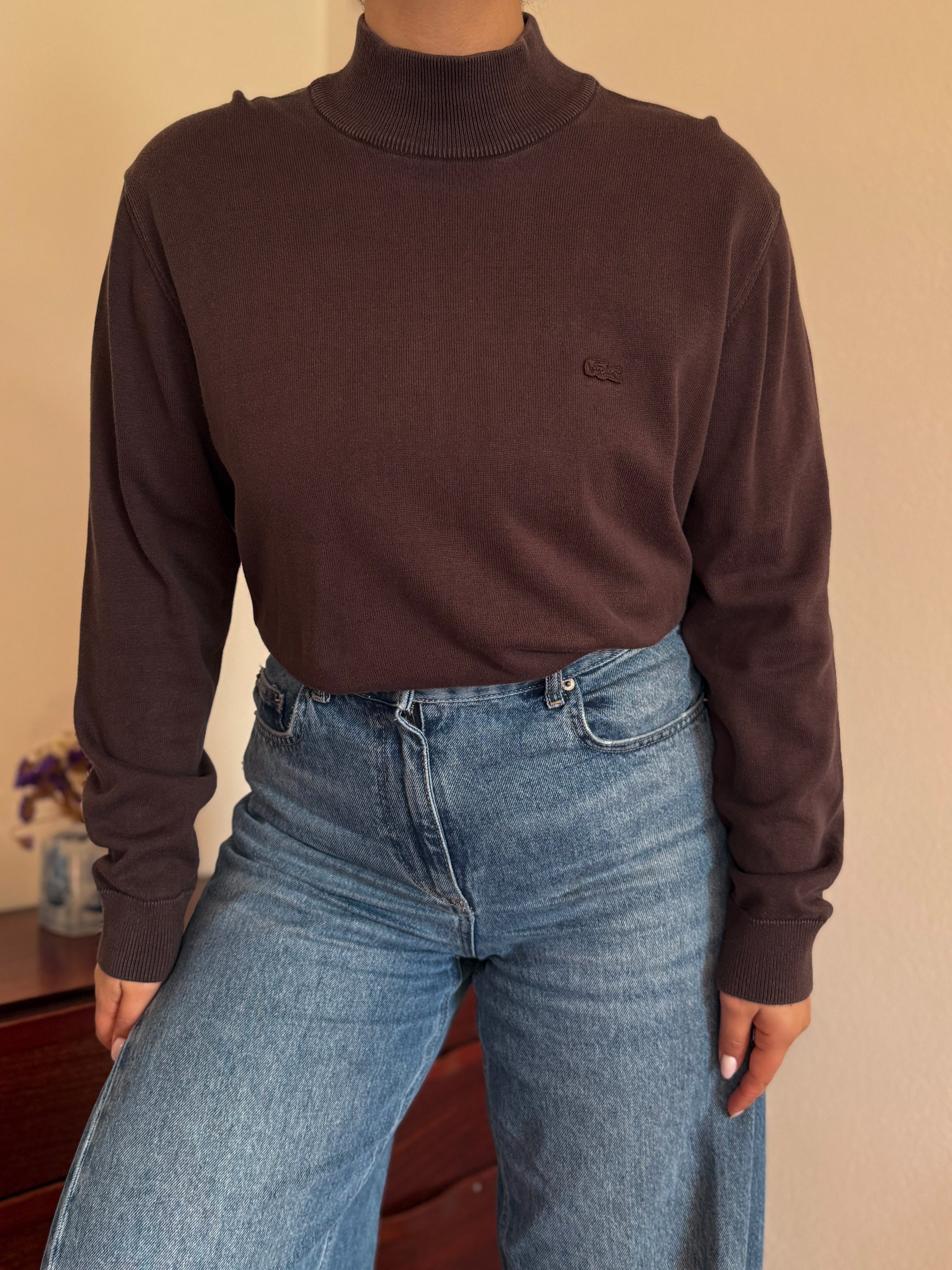 Lacoste High Neck Knit Sweater