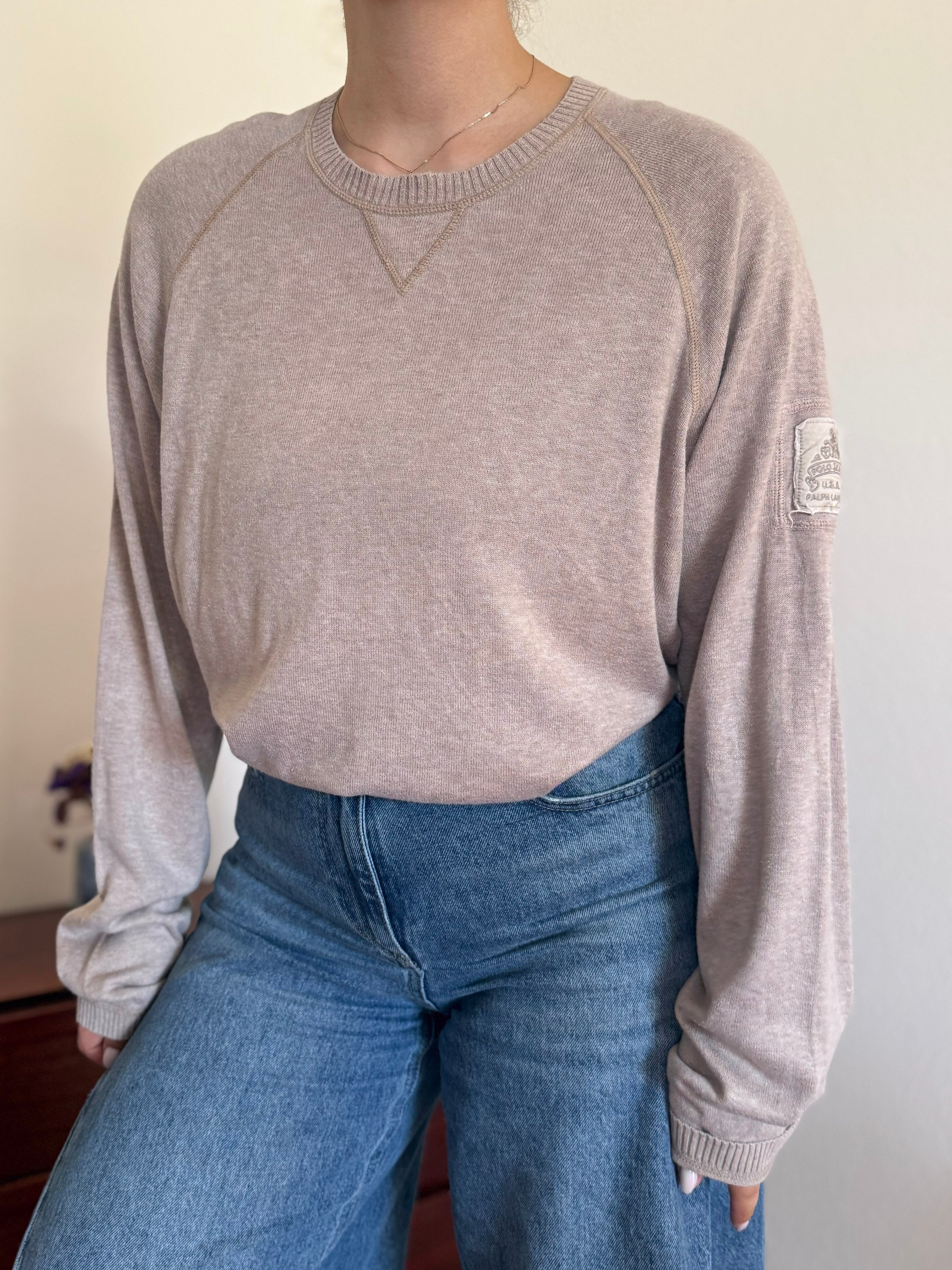 Ralph Lauren Round Neck Sweater 100% Cotton