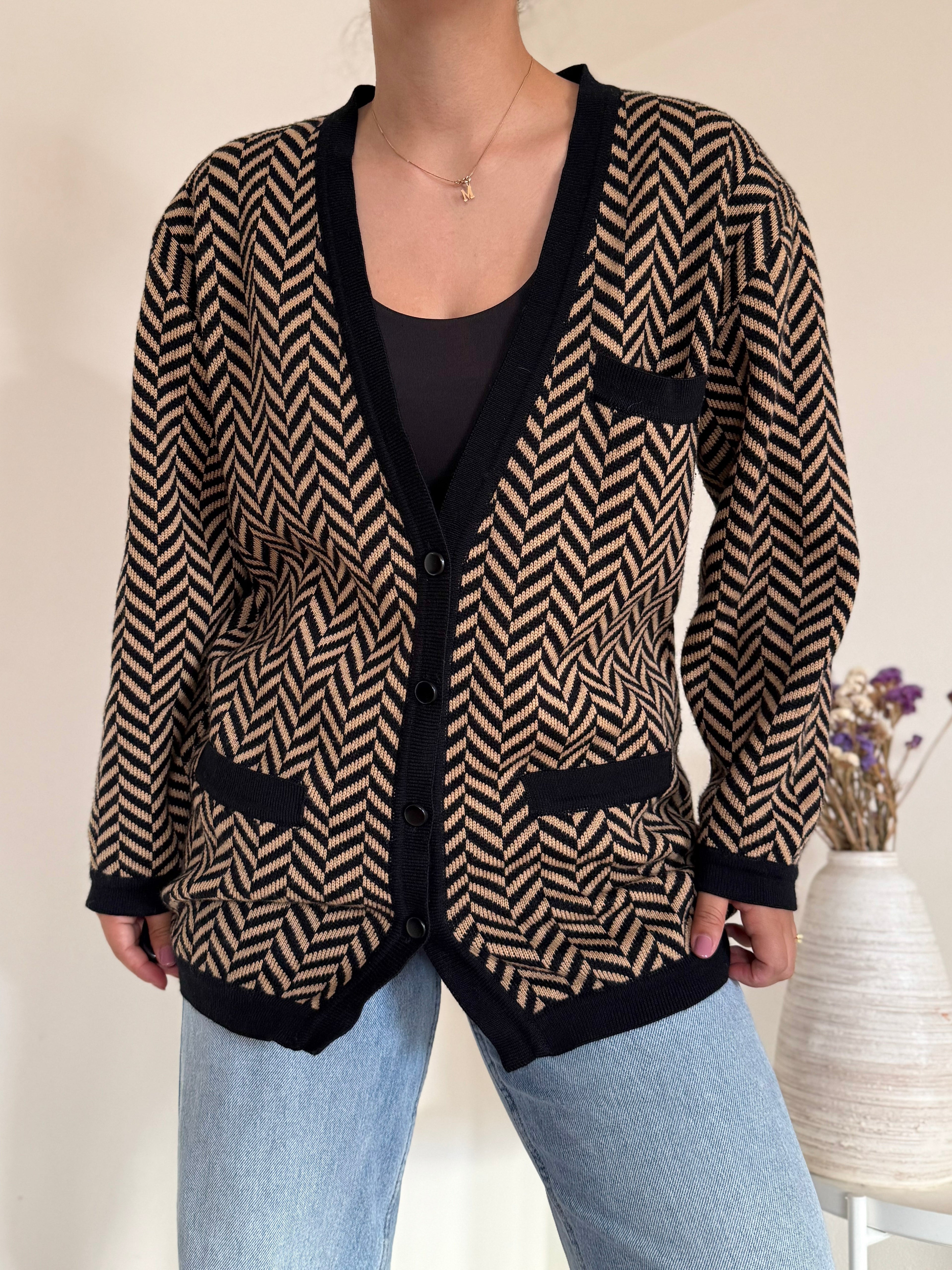 Vintage Cardigan 60% Lã