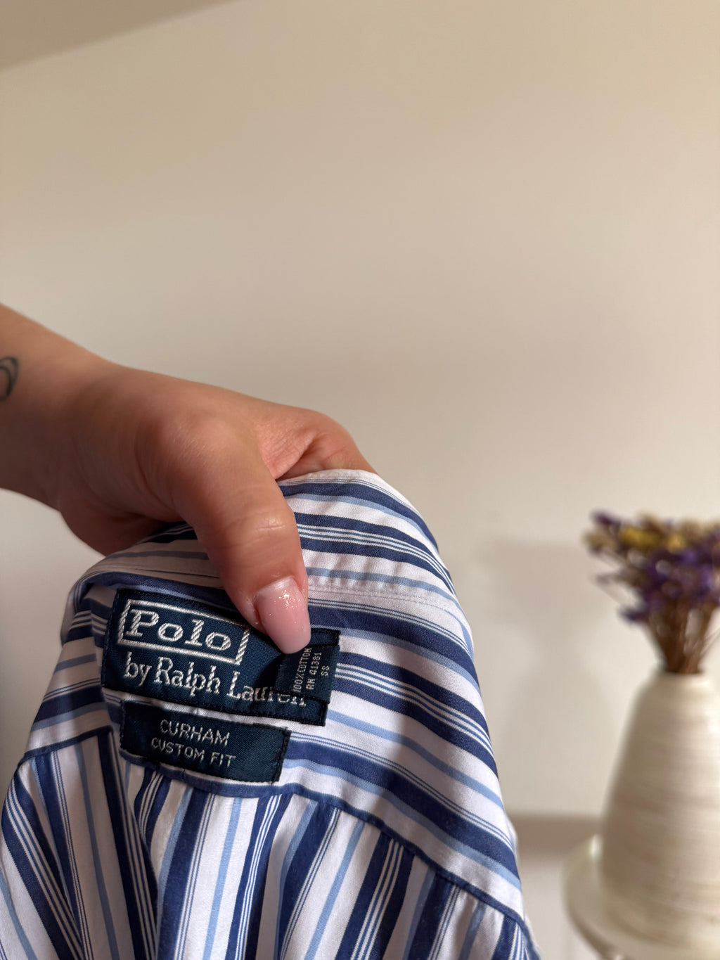 Polo Ralph Lauren Shirt Striped 100% Cotton