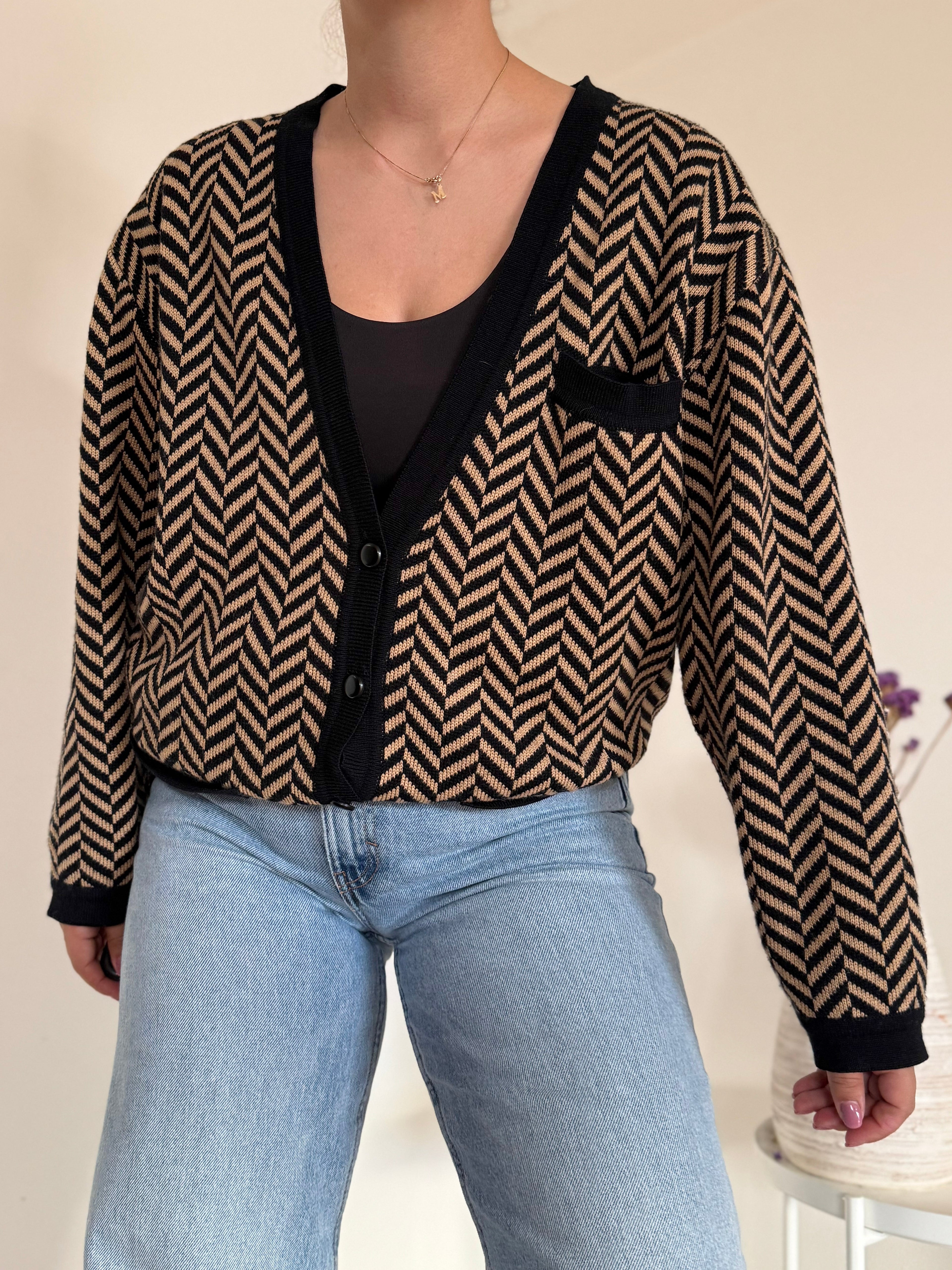 Vintage Cardigan 60% Lã