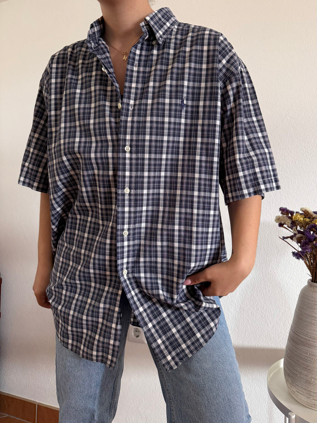 Ralph Lauren Shirt Plaid 100% Cotton