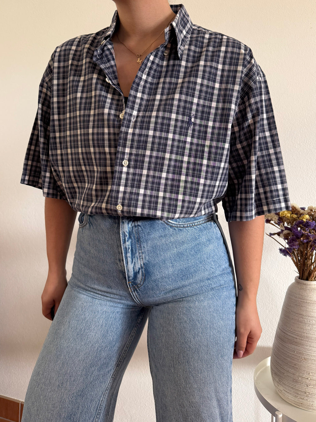 Ralph Lauren Shirt Plaid 100% Cotton