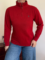 Polo Ralph Lauren 1/4 Zip Neck Sweater 100% Cotton