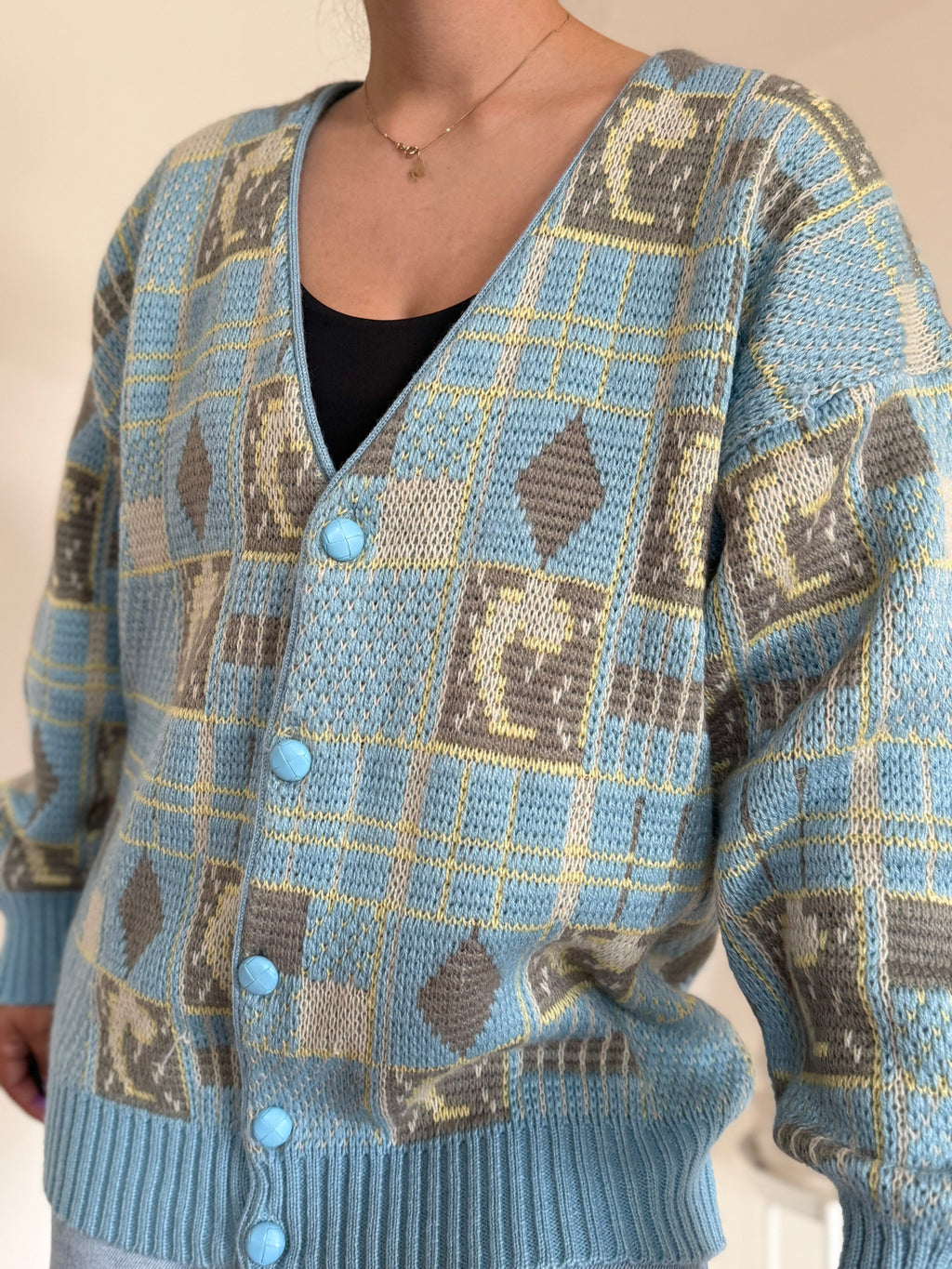 Vintage Cardigan 50% Lã