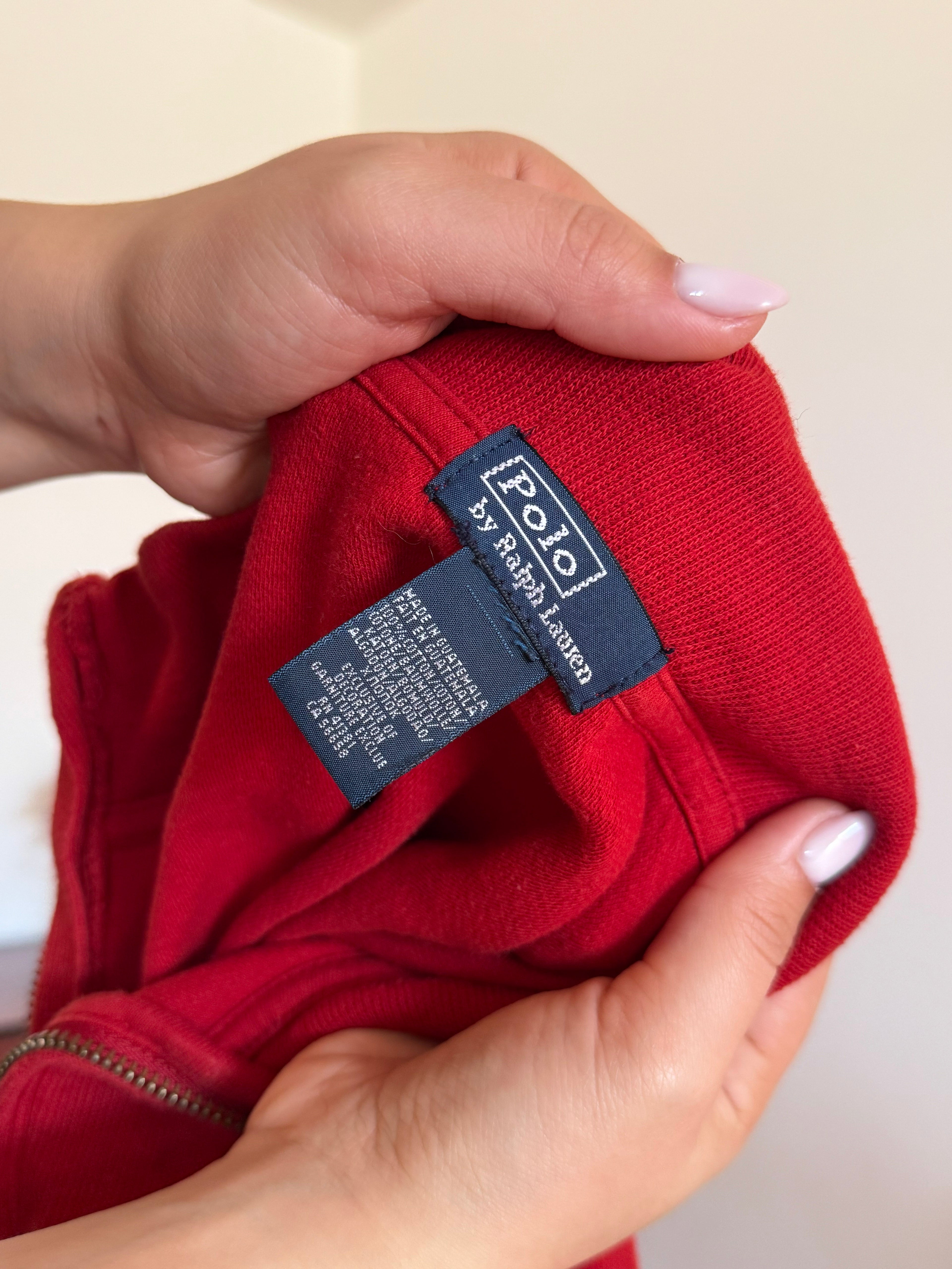 Polo Ralph Lauren 1/4 Zip Neck Sweater 100% Cotton