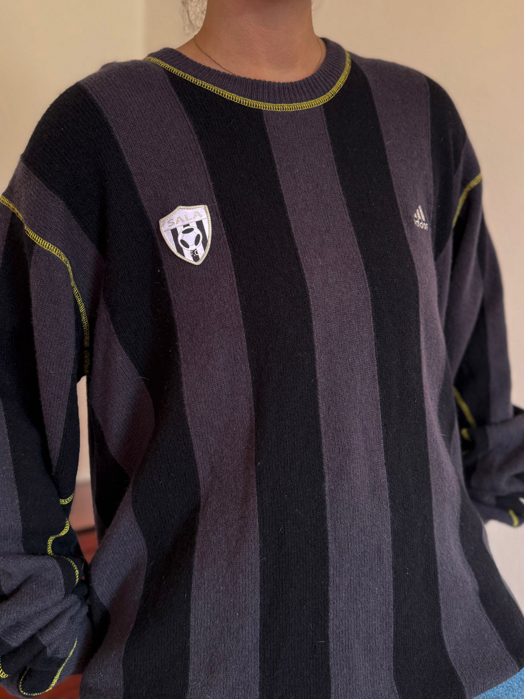 Adidas Round Neck Knit Sweater