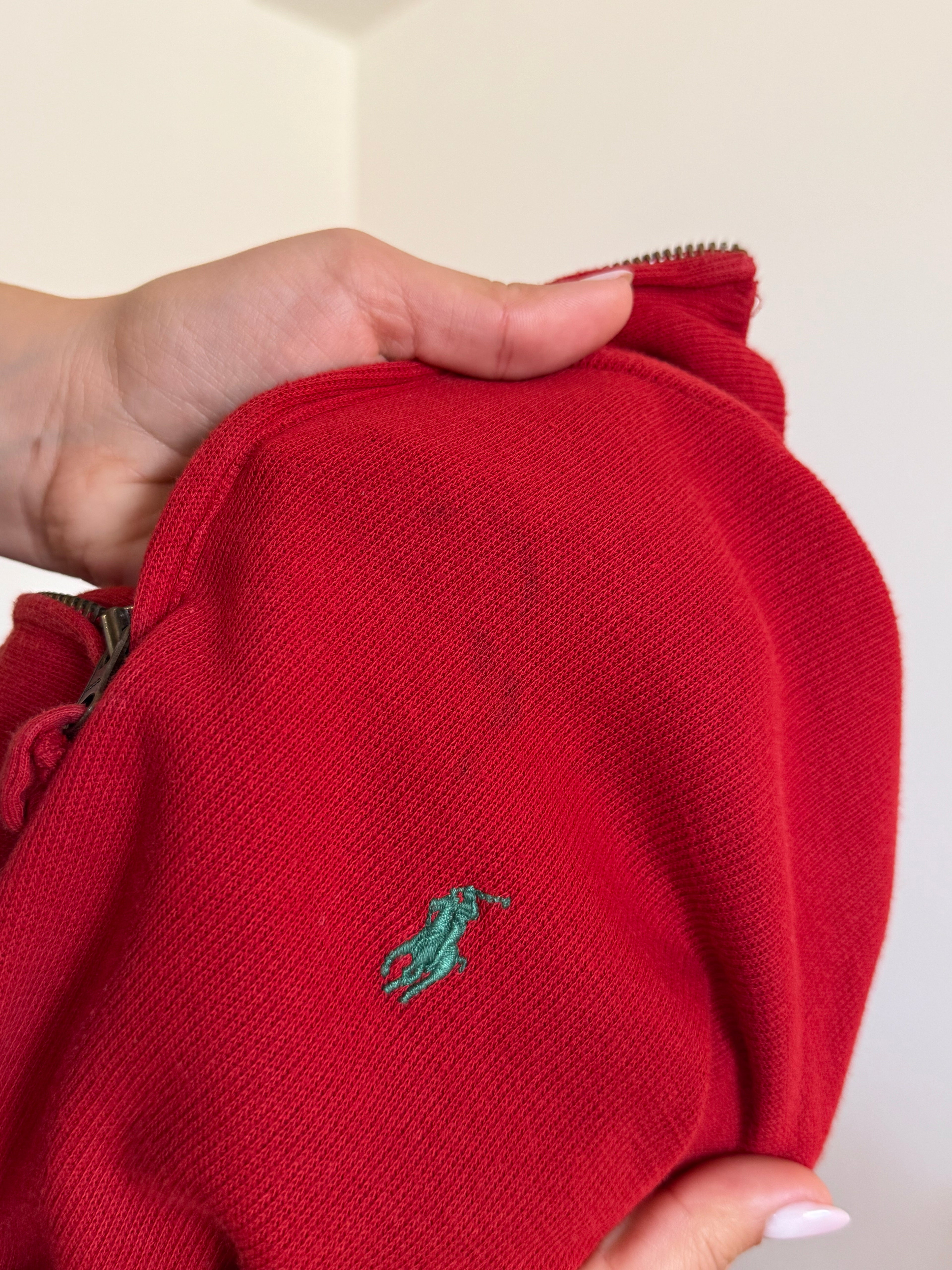 Polo Ralph Lauren 1/4 Zip Neck Sweater 100% Cotton