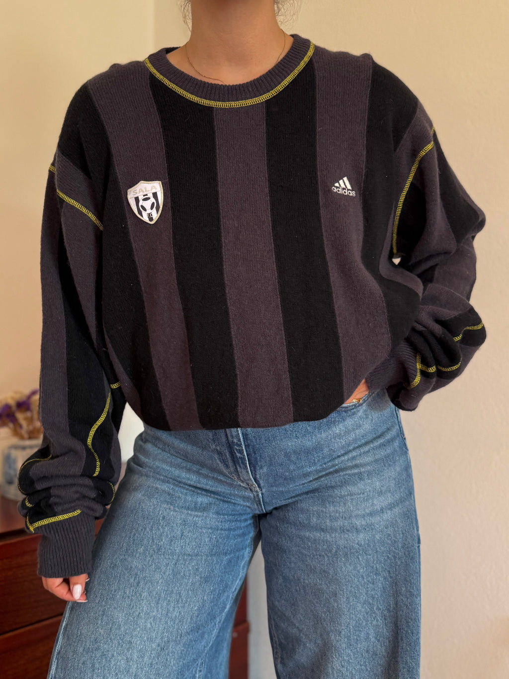 Adidas Round Neck Knit Sweater