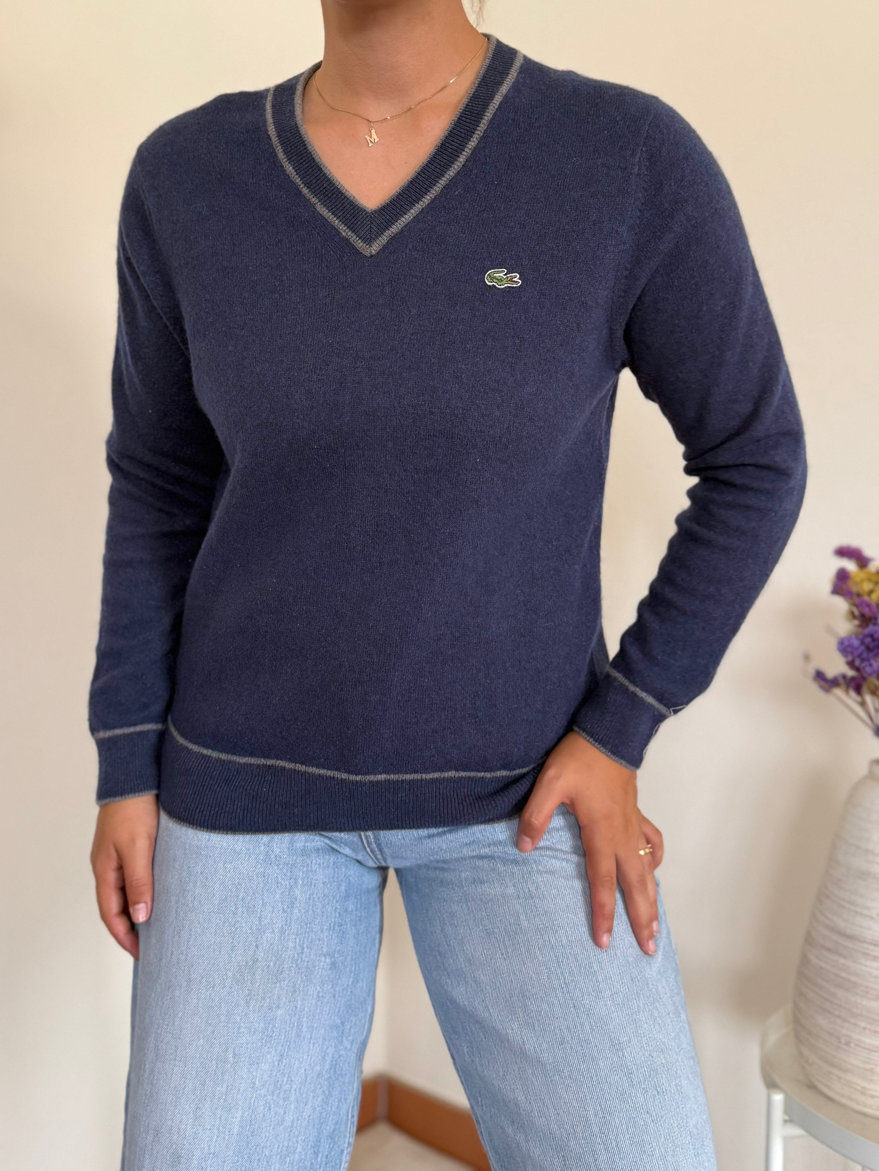 Lacoste V-Neck Knit Sweater 25% Lã