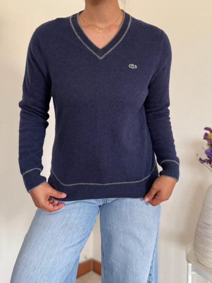 Lacoste V-Neck Knit Sweater 25% Lã