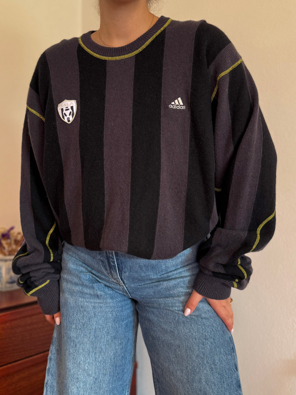 Adidas Round Neck Knit Sweater