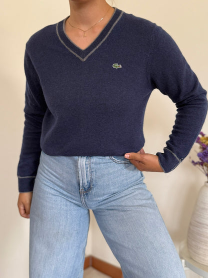 Lacoste V-Neck Knit Sweater 25% Lã