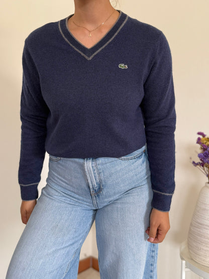 Lacoste V-Neck Knit Sweater 25% Lã