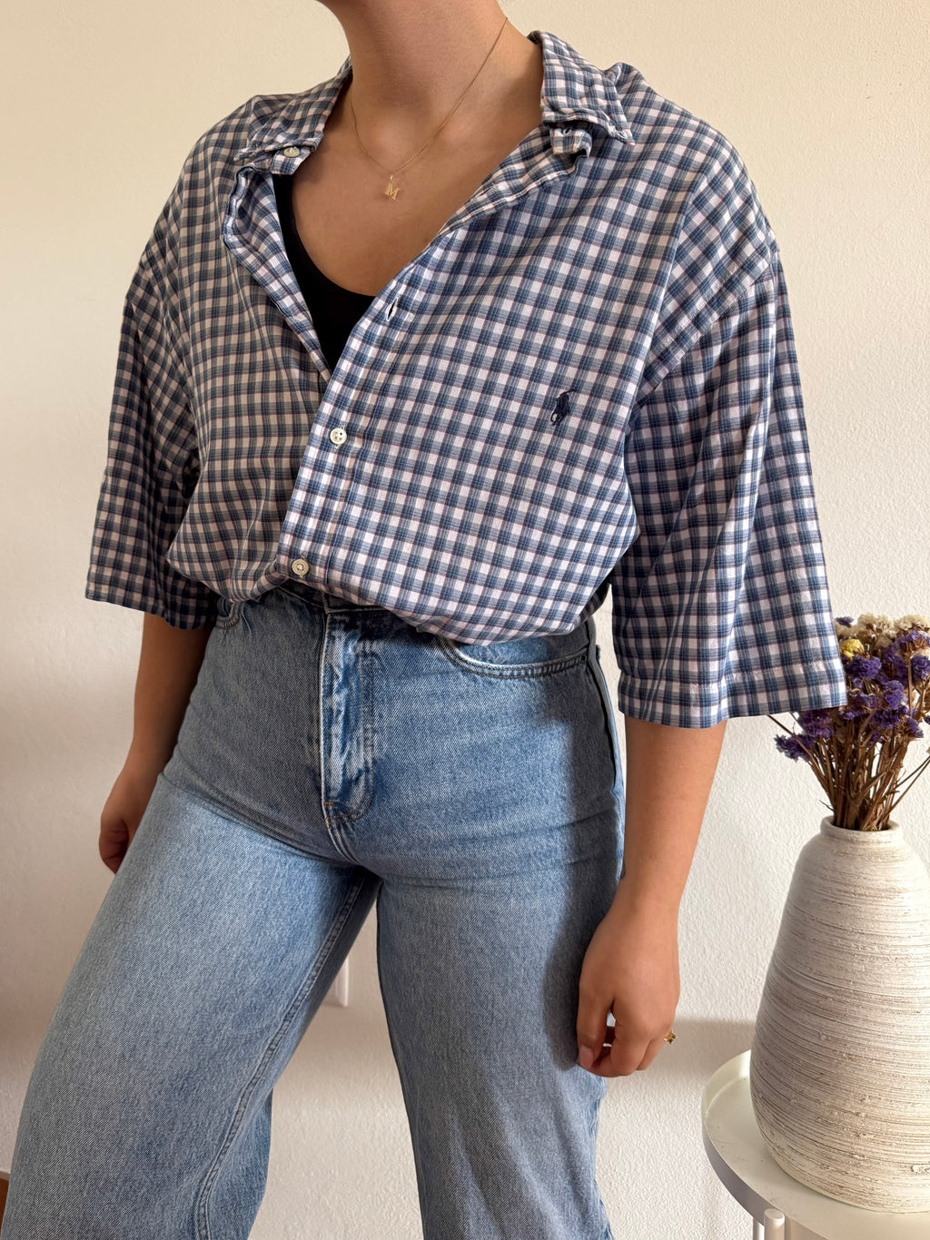 Ralph Lauren Shirt Plaid 100% Cotton