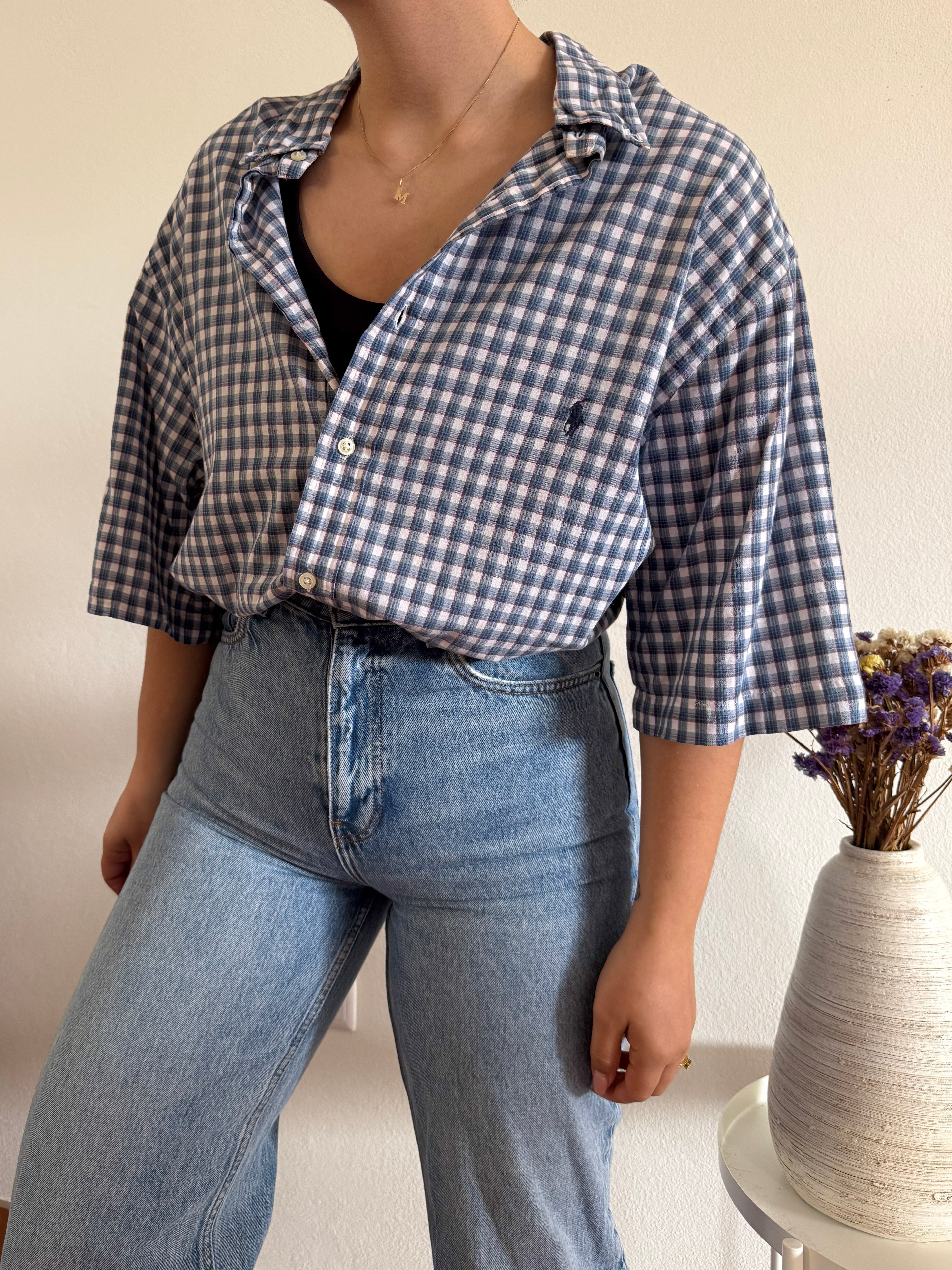 Ralph Lauren Shirt Plaid 100% Cotton