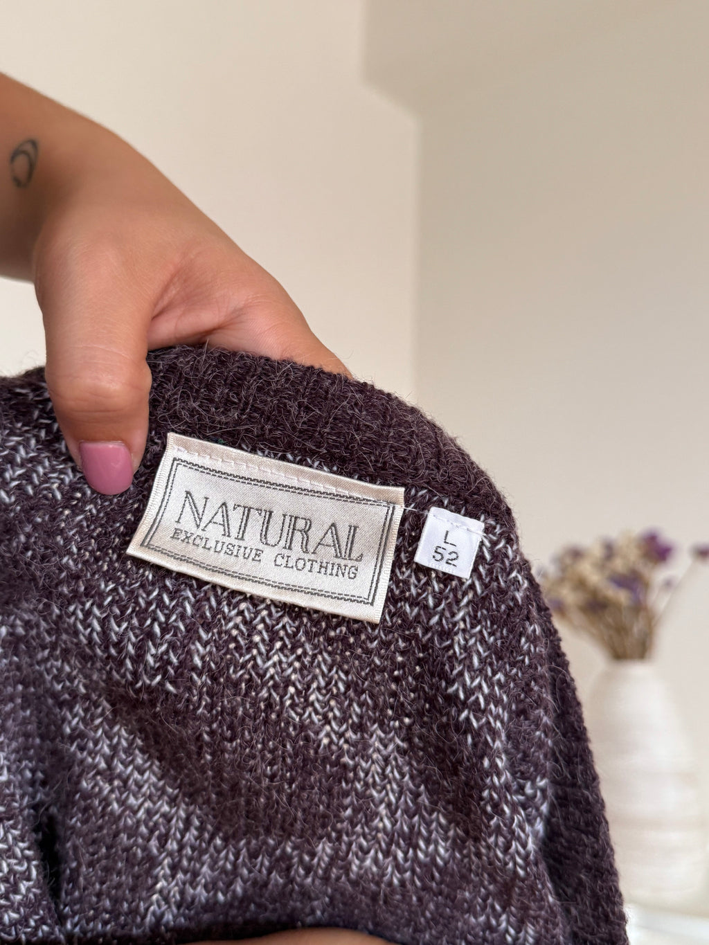 Vintage Cardigan em lã