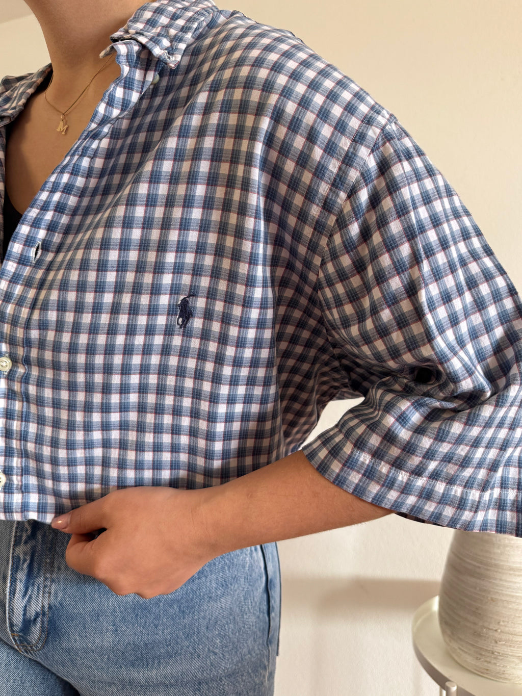 Ralph Lauren Shirt Plaid 100% Cotton