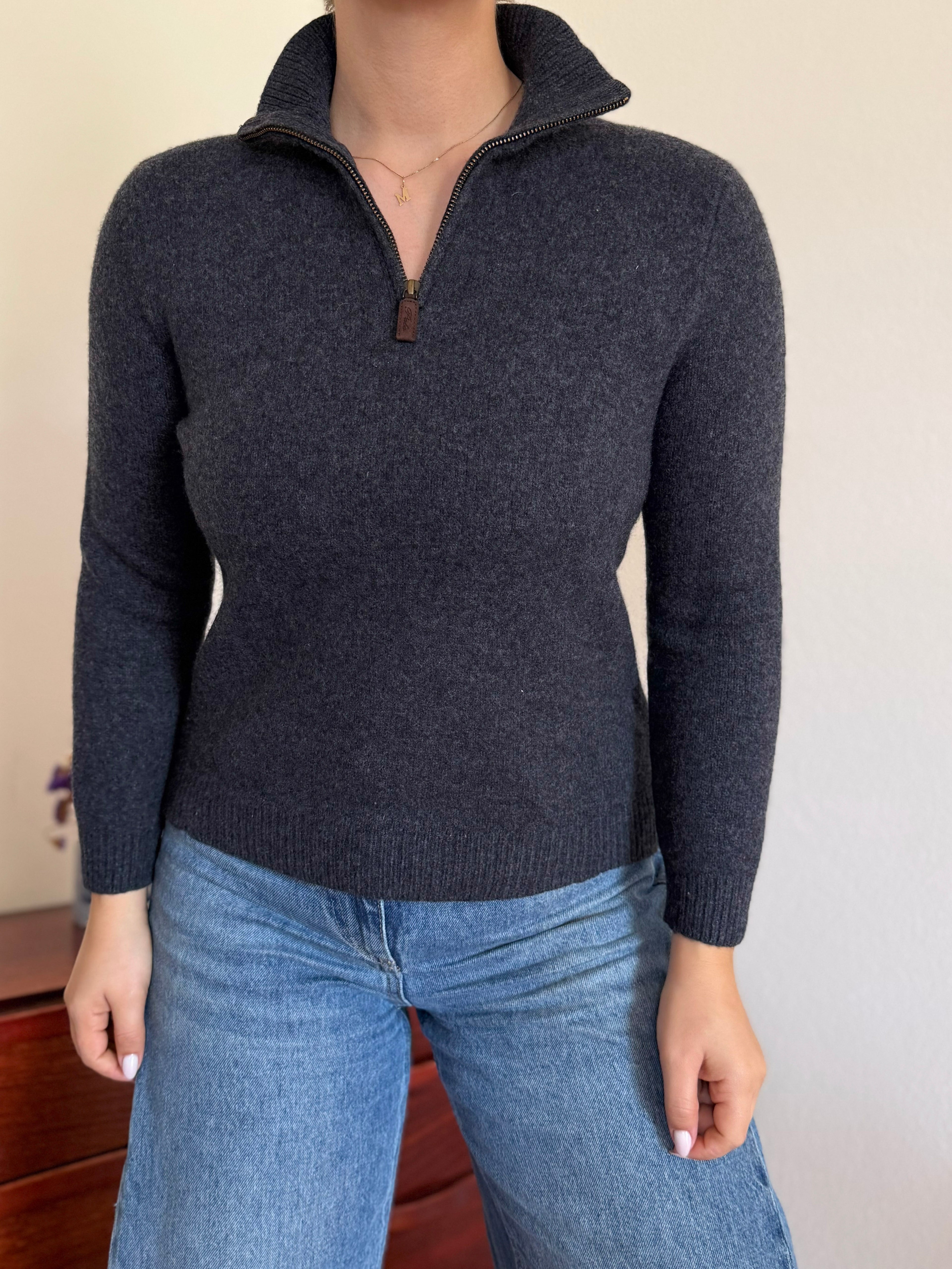 Polo Ralph Lauren 1/4 Zip Neck Sweater 100% Lambswool