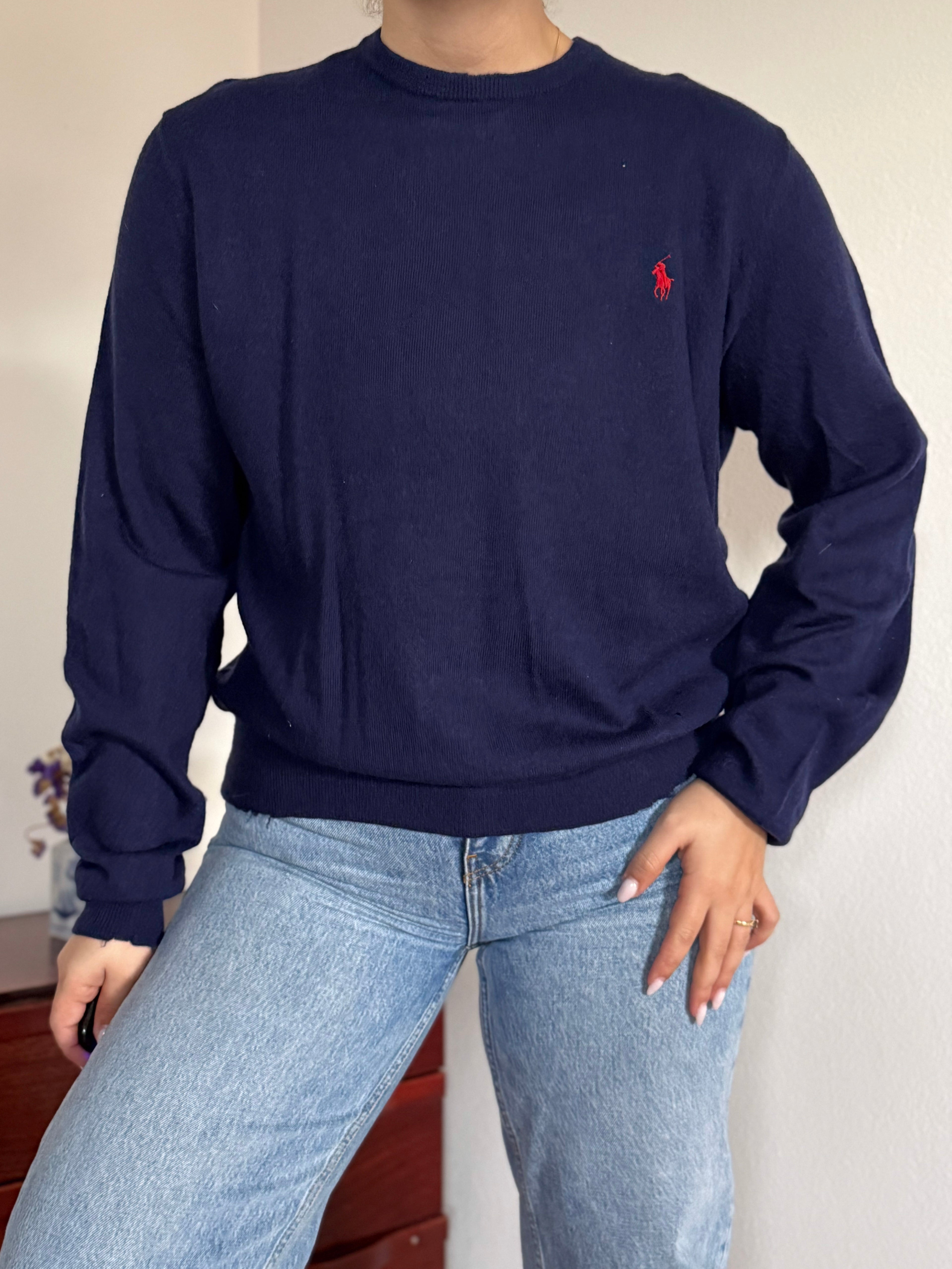 Ralph Lauren Round Neck Knit Jumper 100% Merino Wool