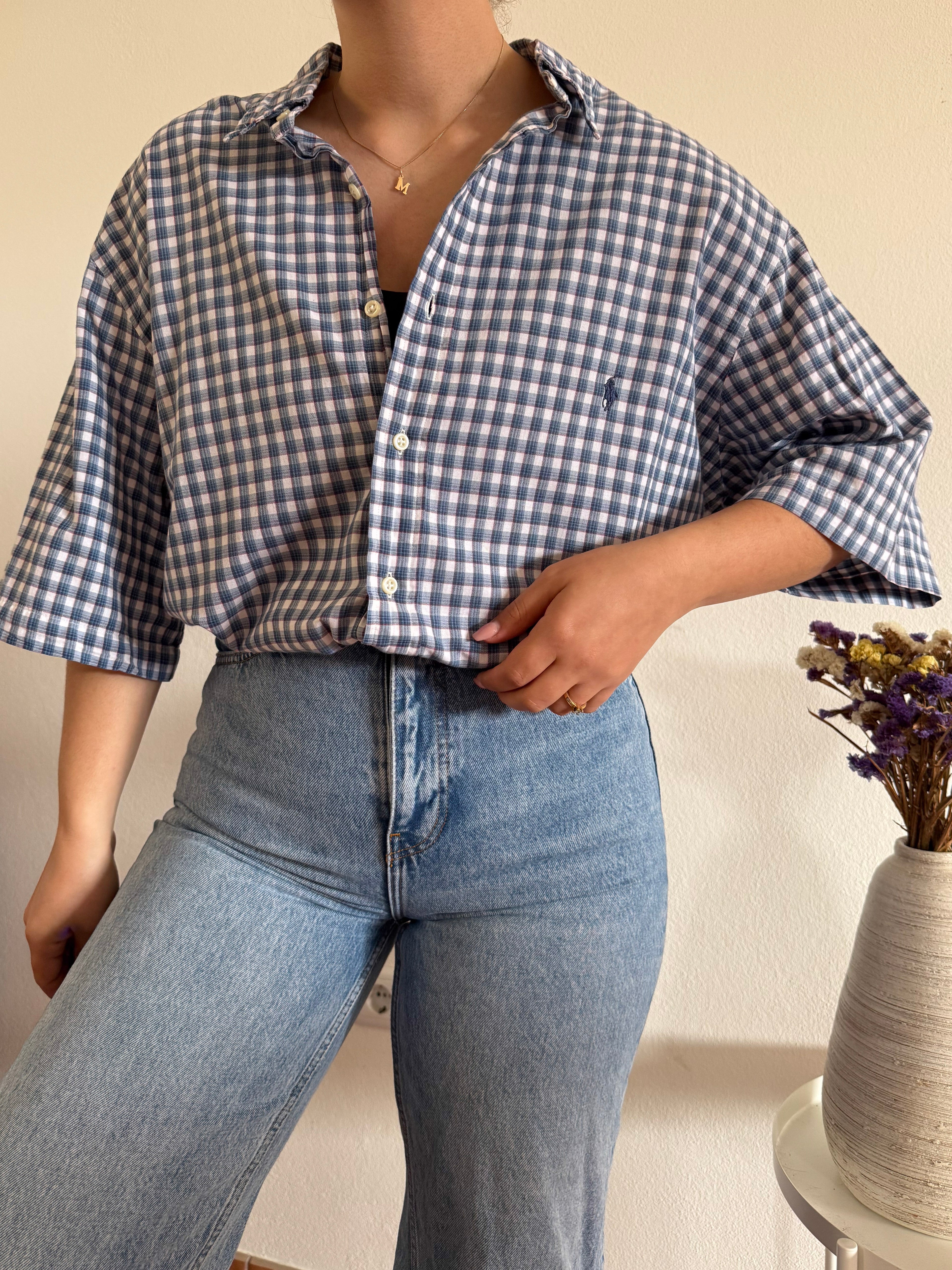 Ralph Lauren Shirt Plaid 100% Cotton