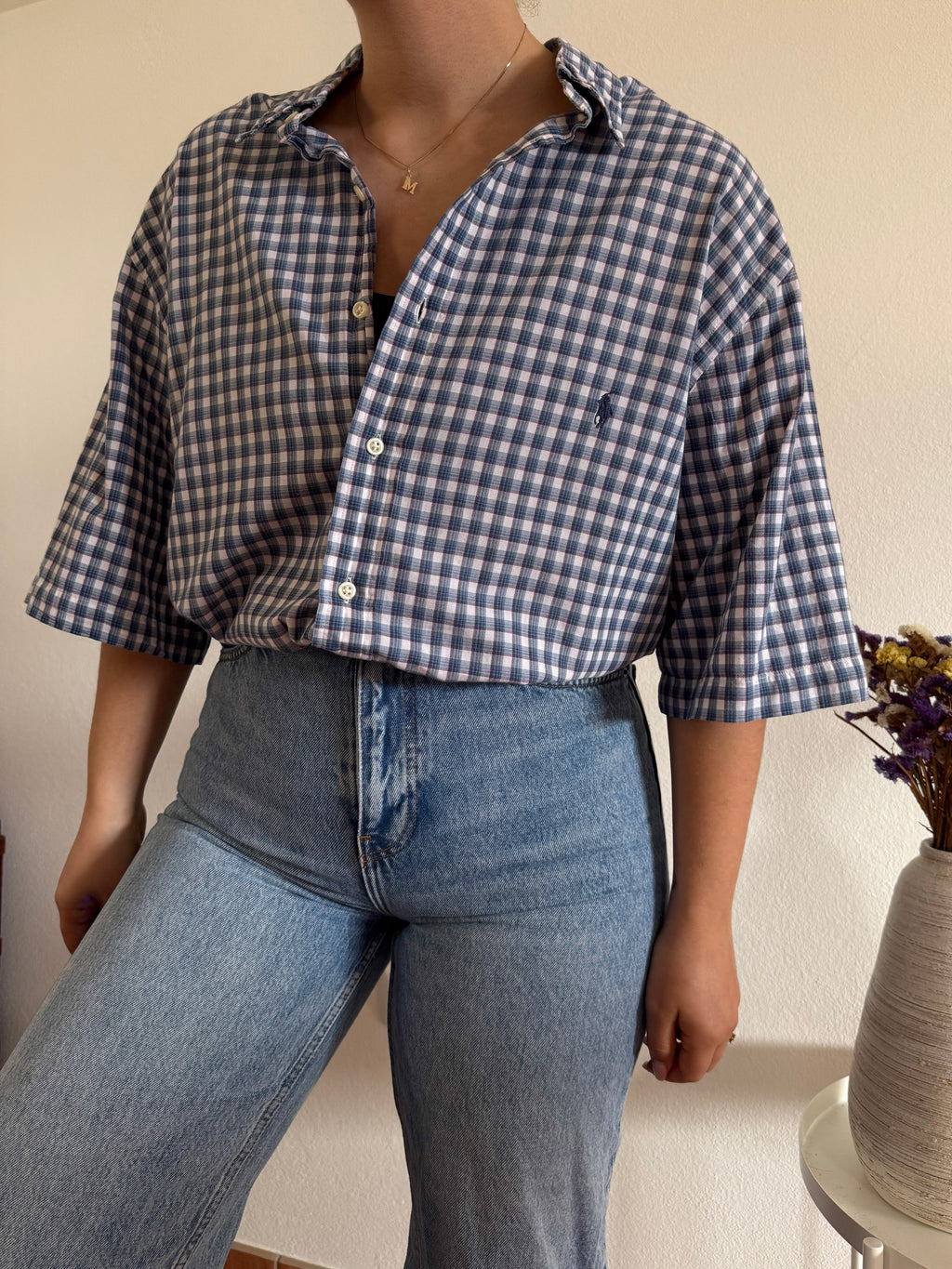 Ralph Lauren Shirt Plaid 100% Cotton