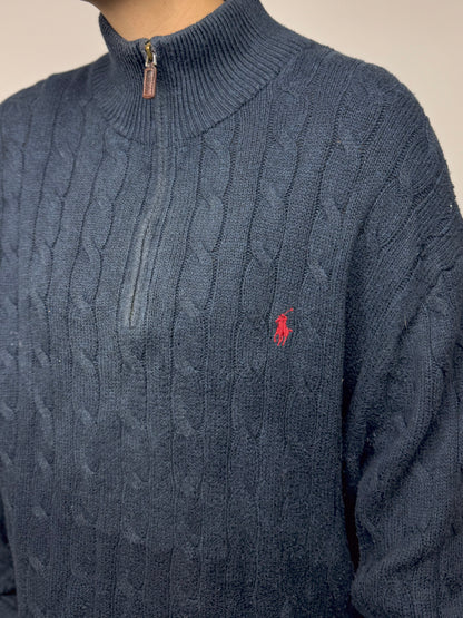 Camisola 1/4 Zip Cable Knit Ralph Lauren