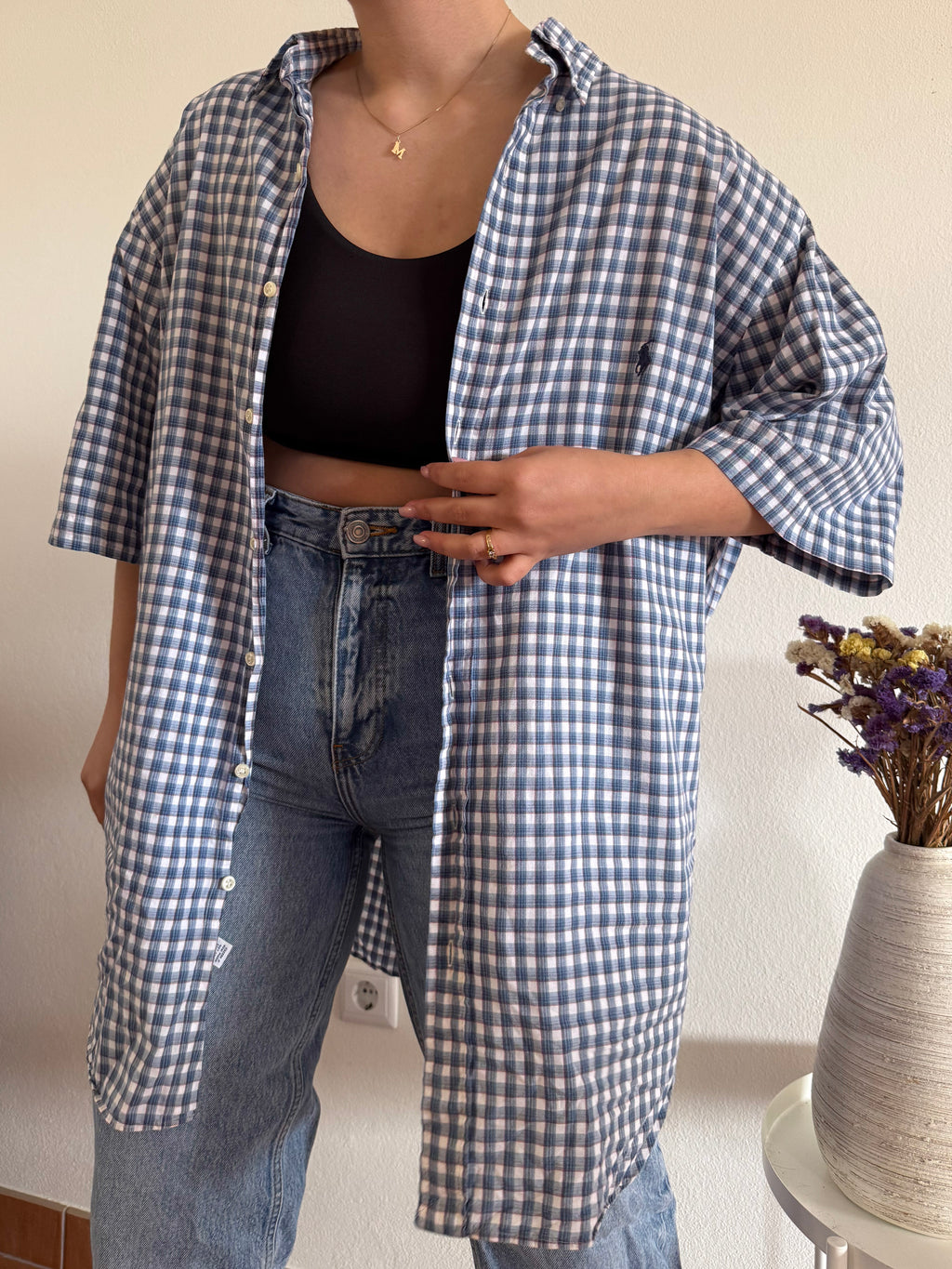 Ralph Lauren Shirt Plaid 100% Cotton