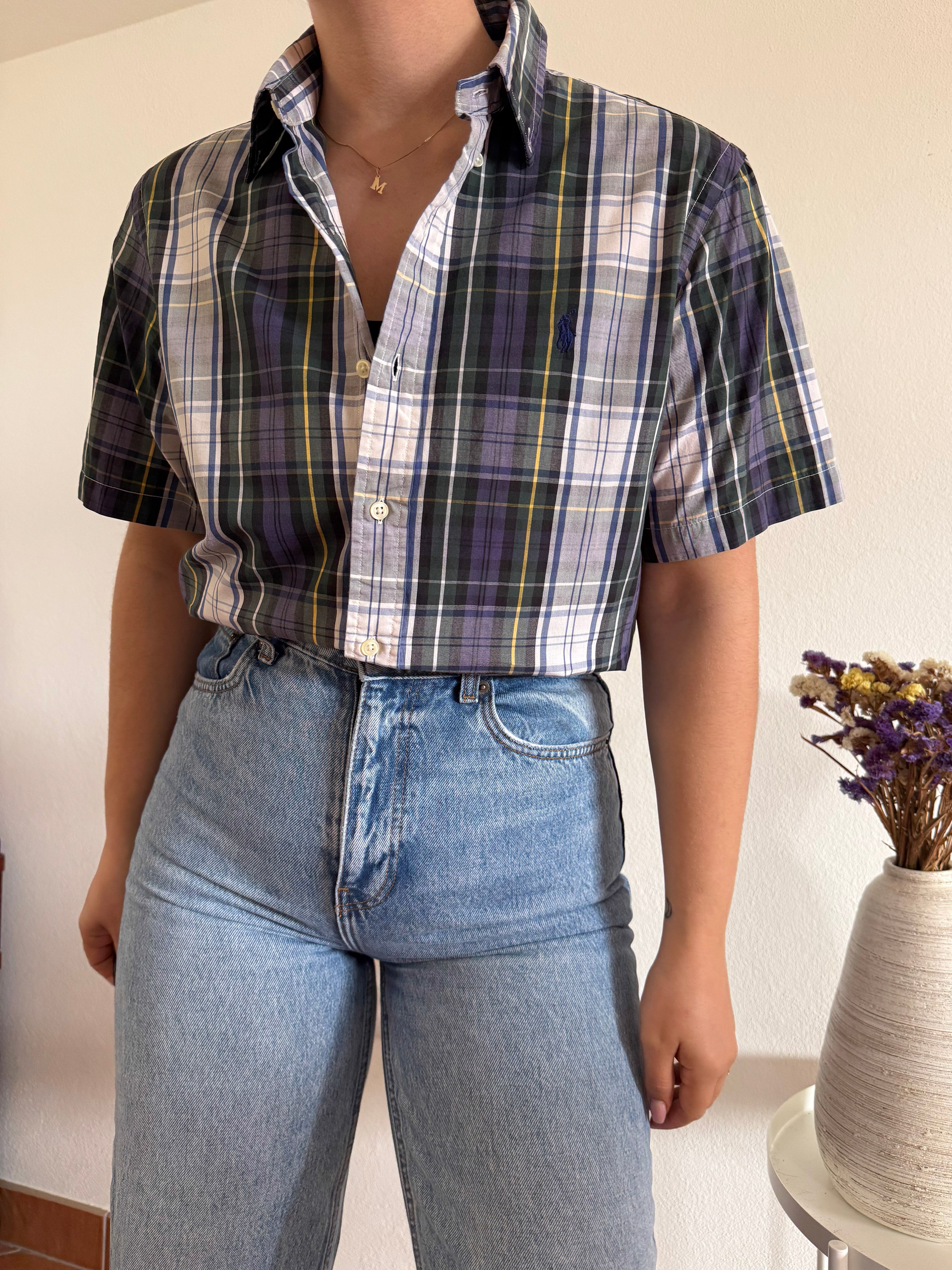 Ralph Lauren Shirt Plaid 100% Cotton