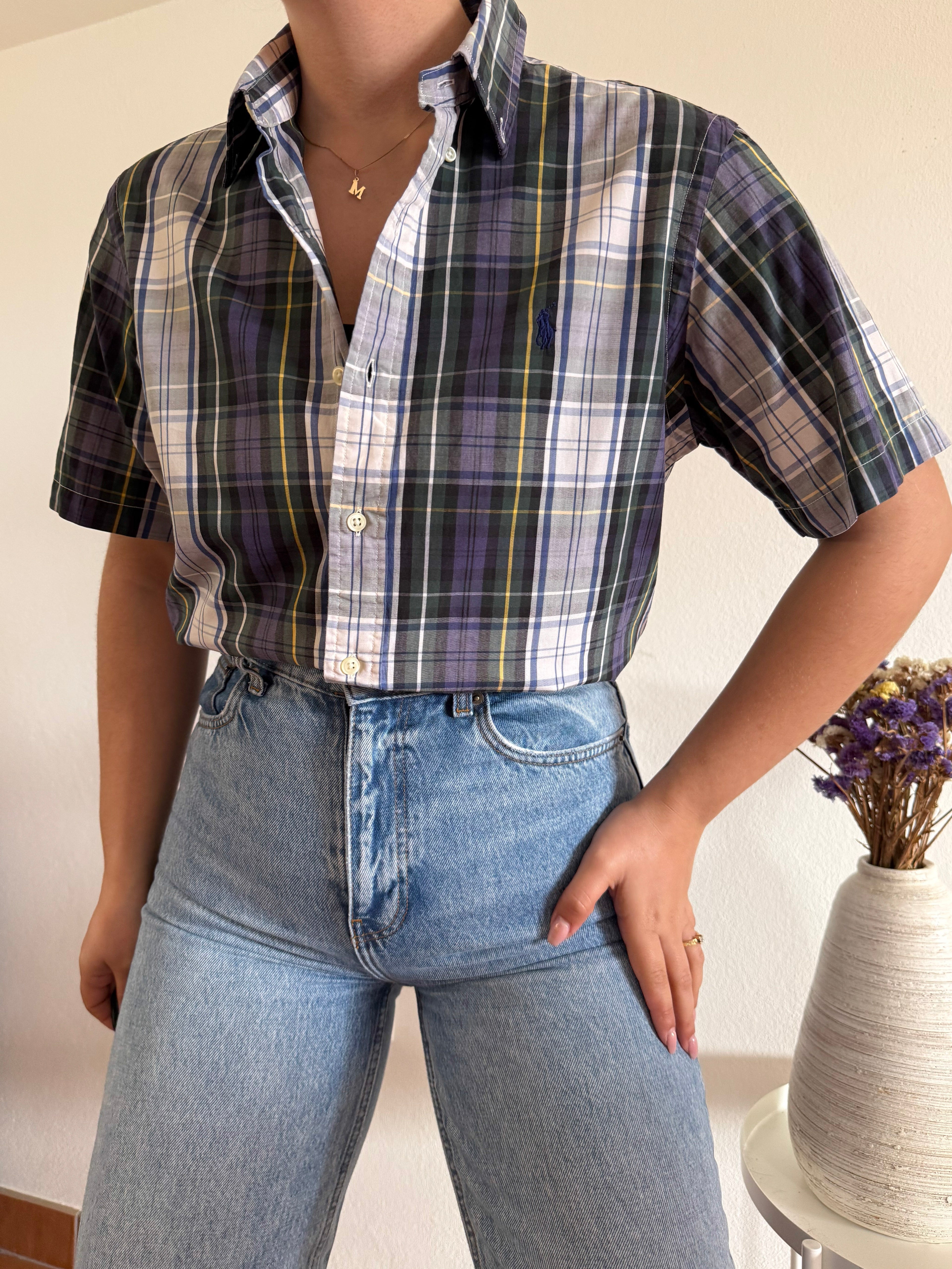 Ralph Lauren Shirt Plaid 100% Cotton