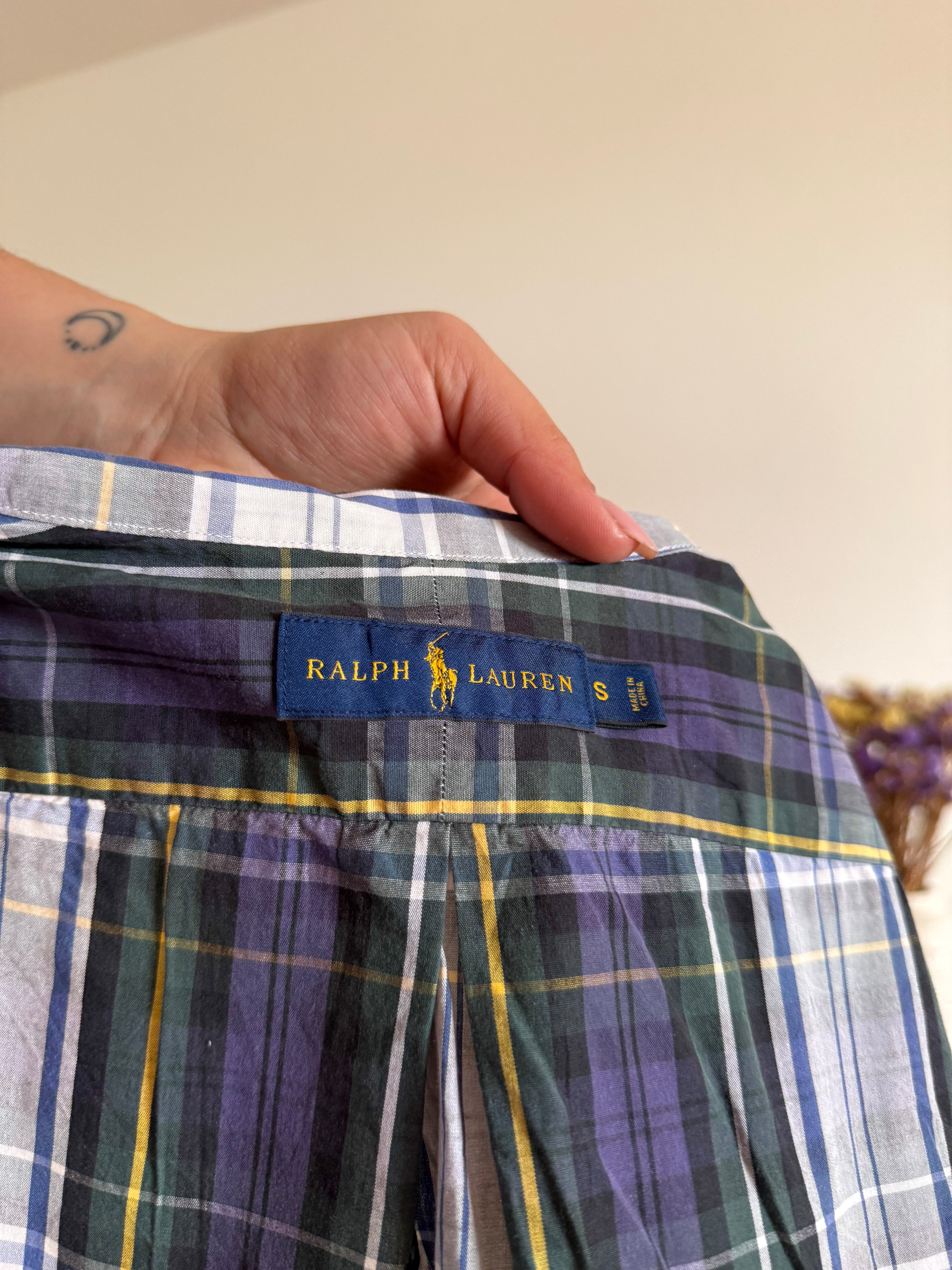 Ralph Lauren Shirt Plaid 100% Cotton