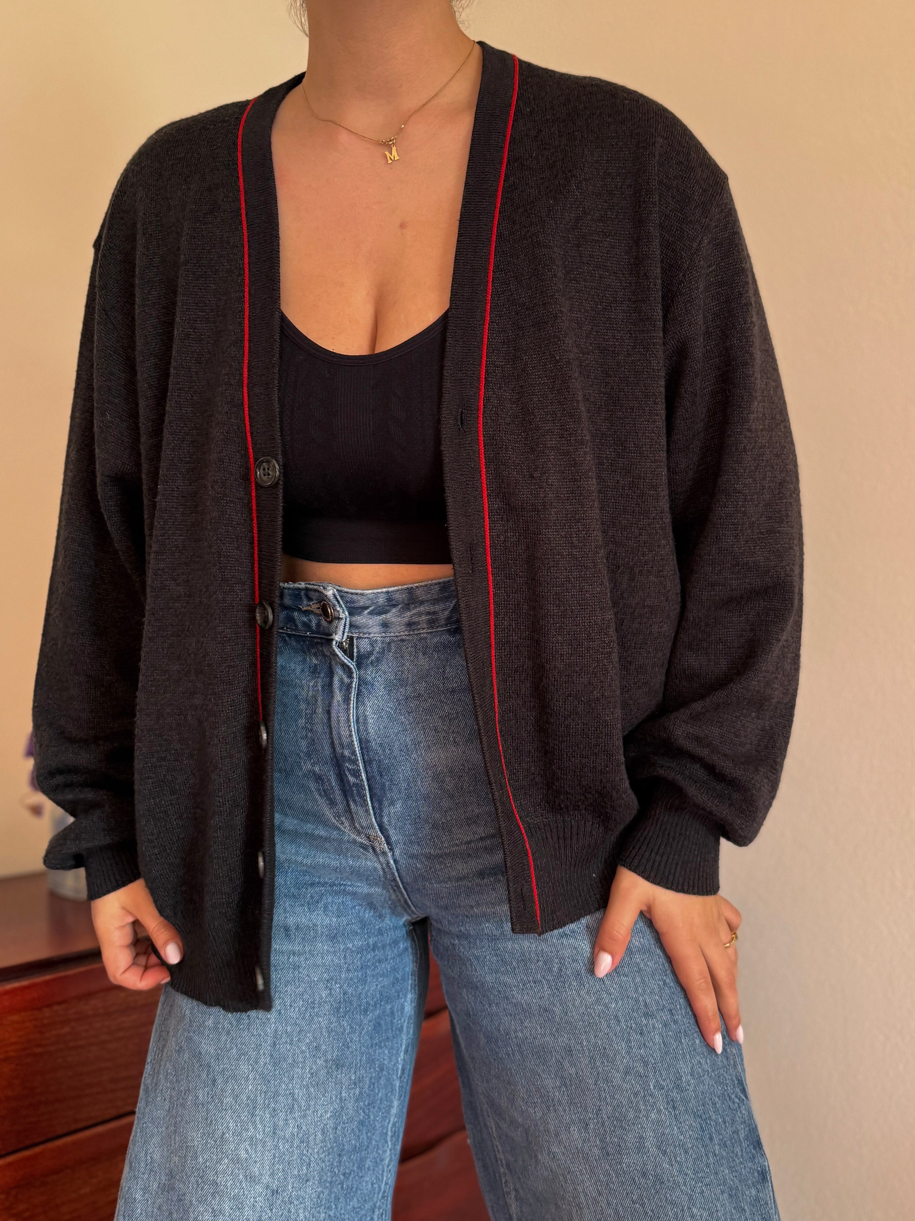 Balenciaga Cardigan Designed for SNCF between 1990-1996 70% Acrylic 30% Wool