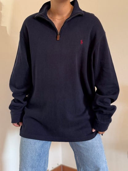 Ralph Lauren 1/4 Zip Neck Knit Sweater