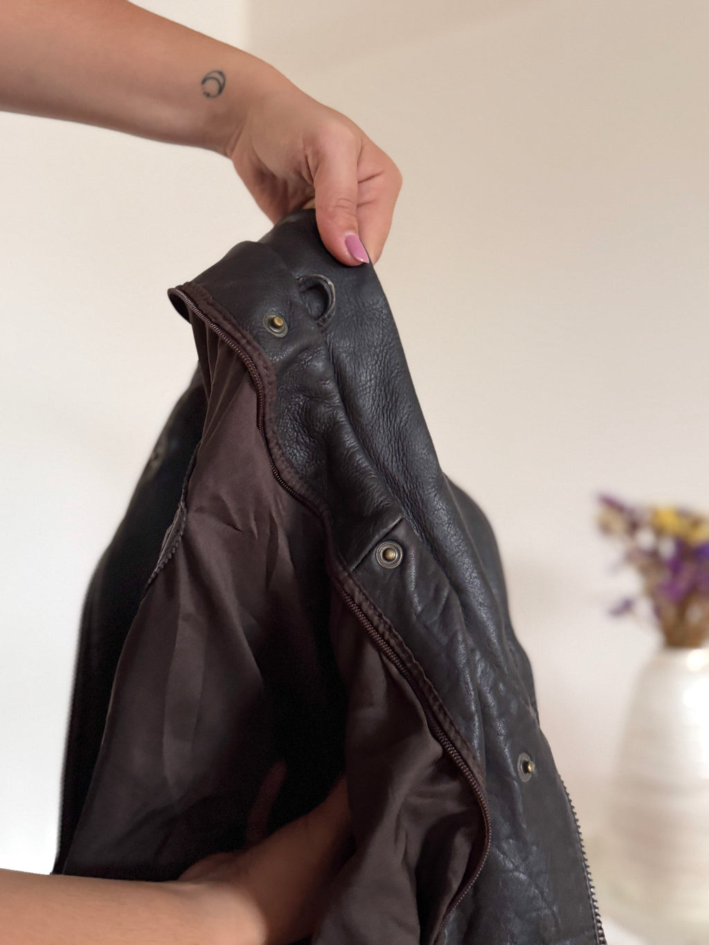 Vintage Biker Leather Jacket