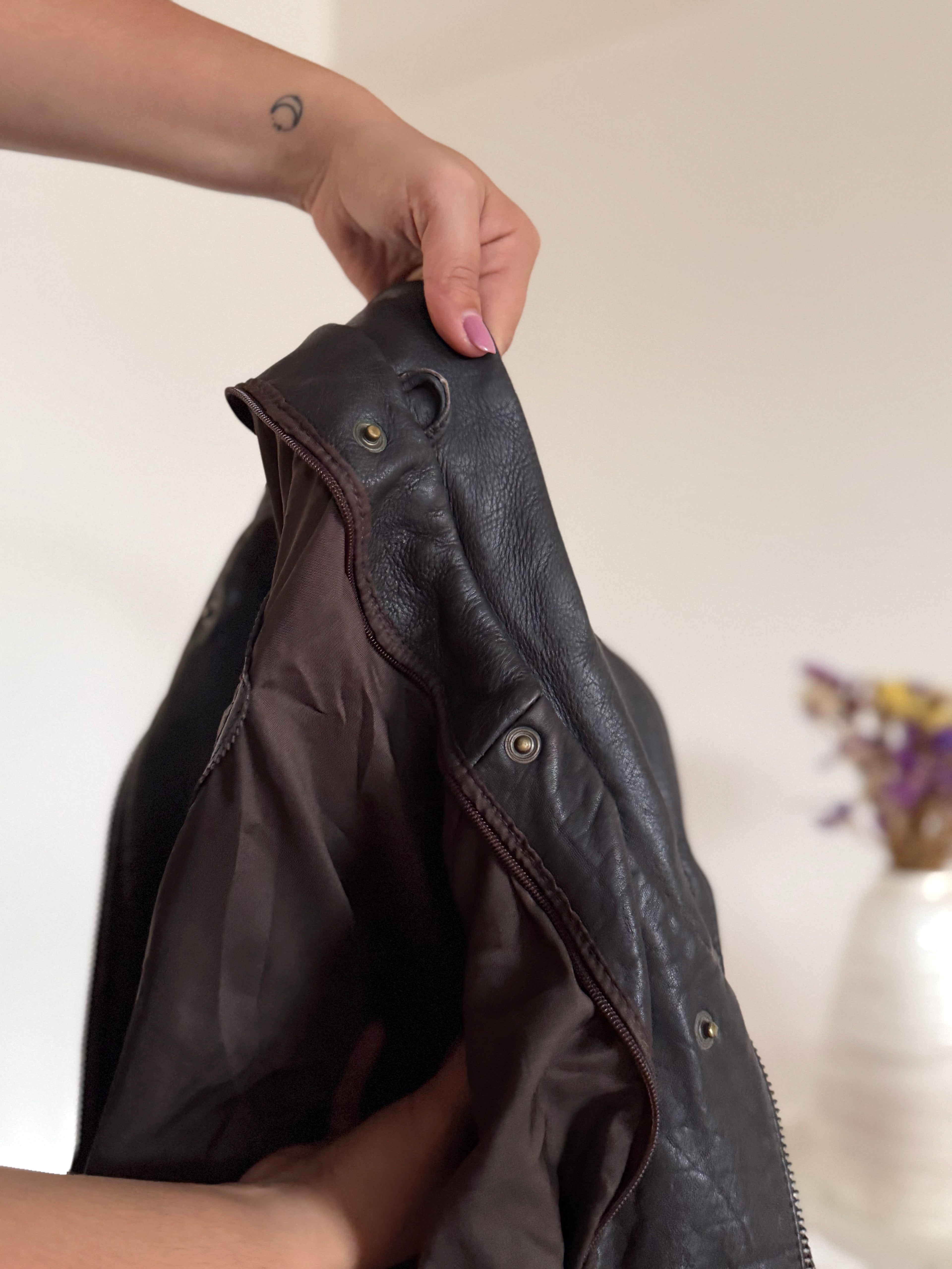 Vintage Biker Leather Jacket
